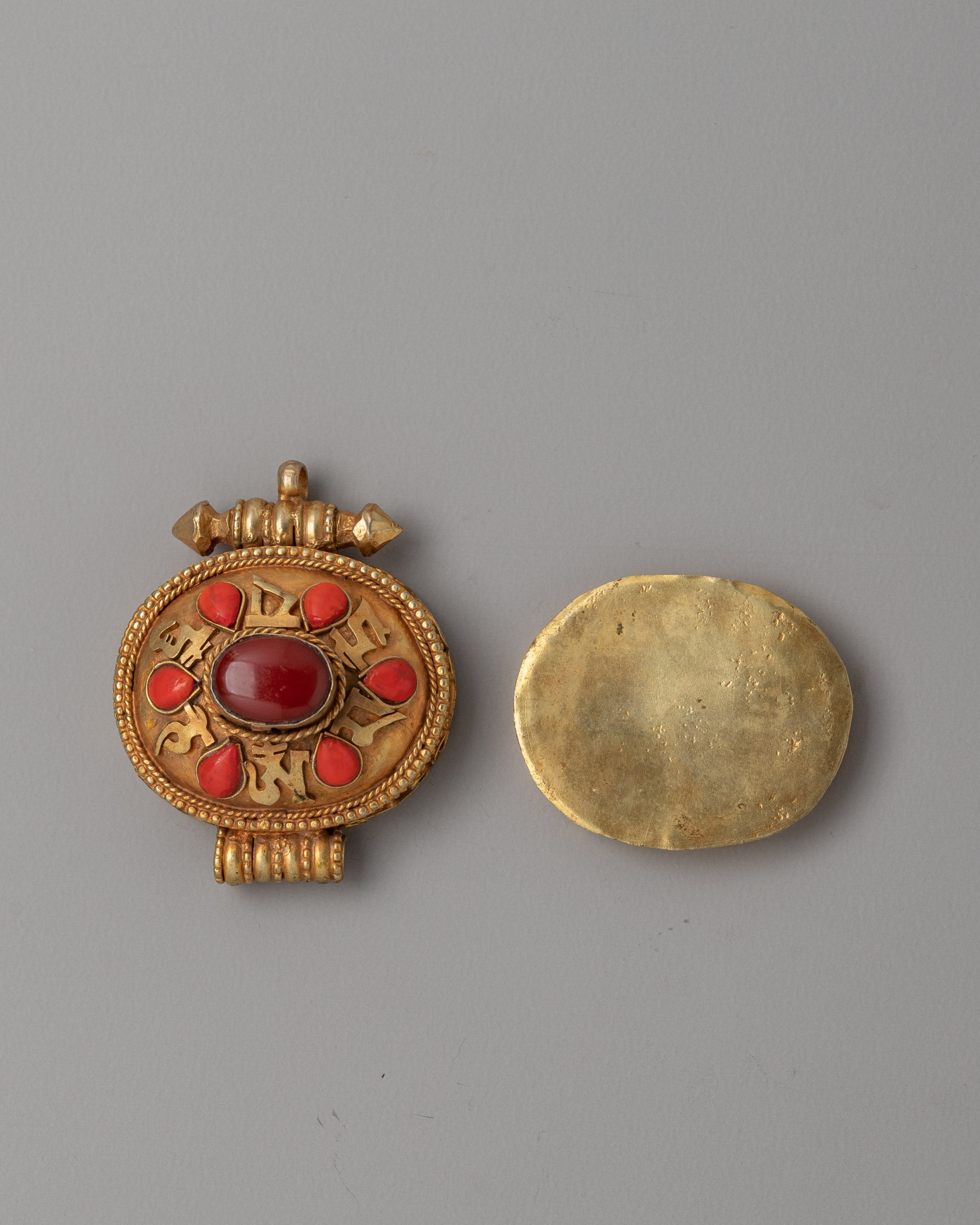Tibetan Ghau Prayer Box Jewelry | Spiritual Jewelry for Storing Sacred Prayers
