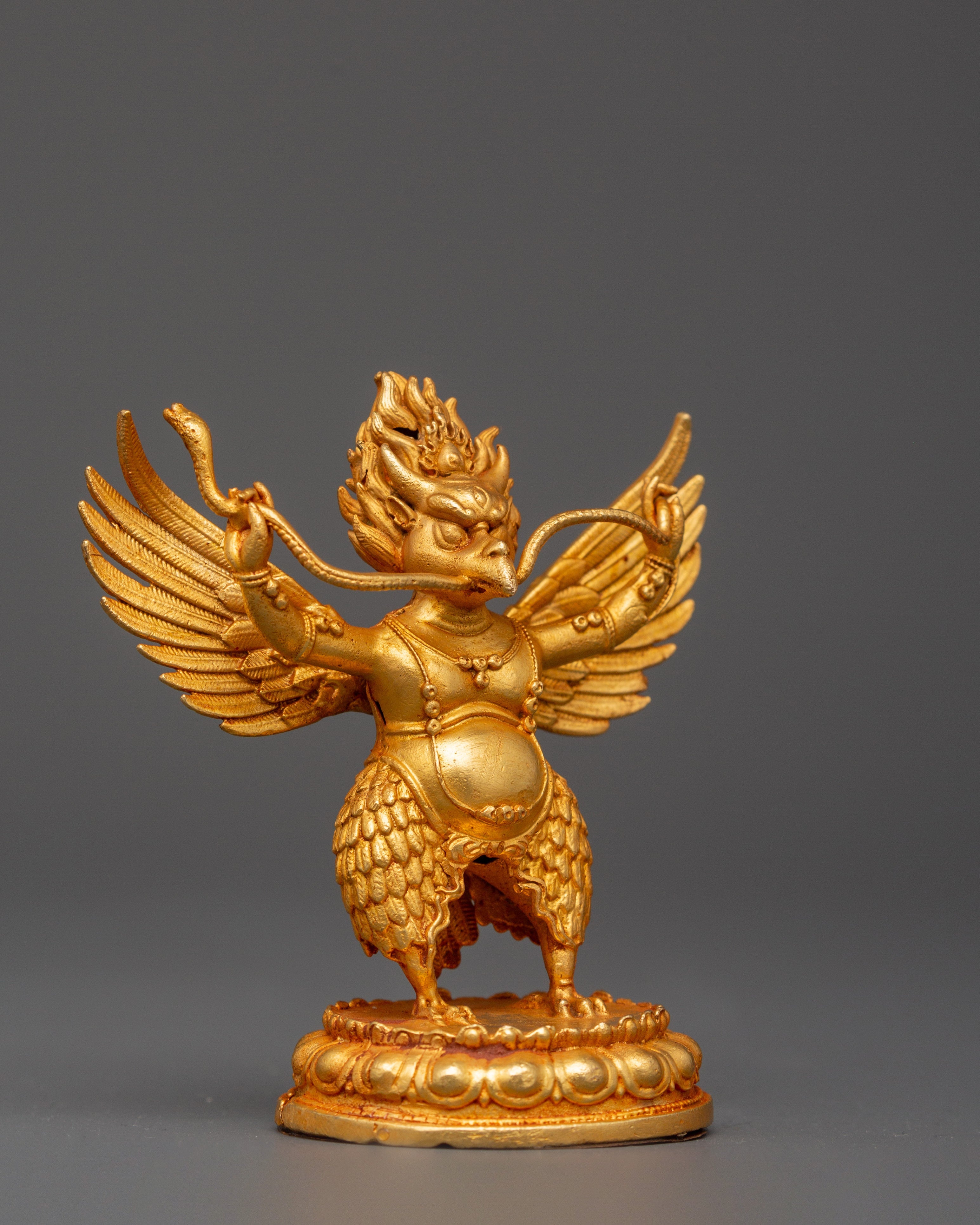 Garuda Tibetan Mythical Protector Deity Figurine - Decor for Protection & Sacred Energy