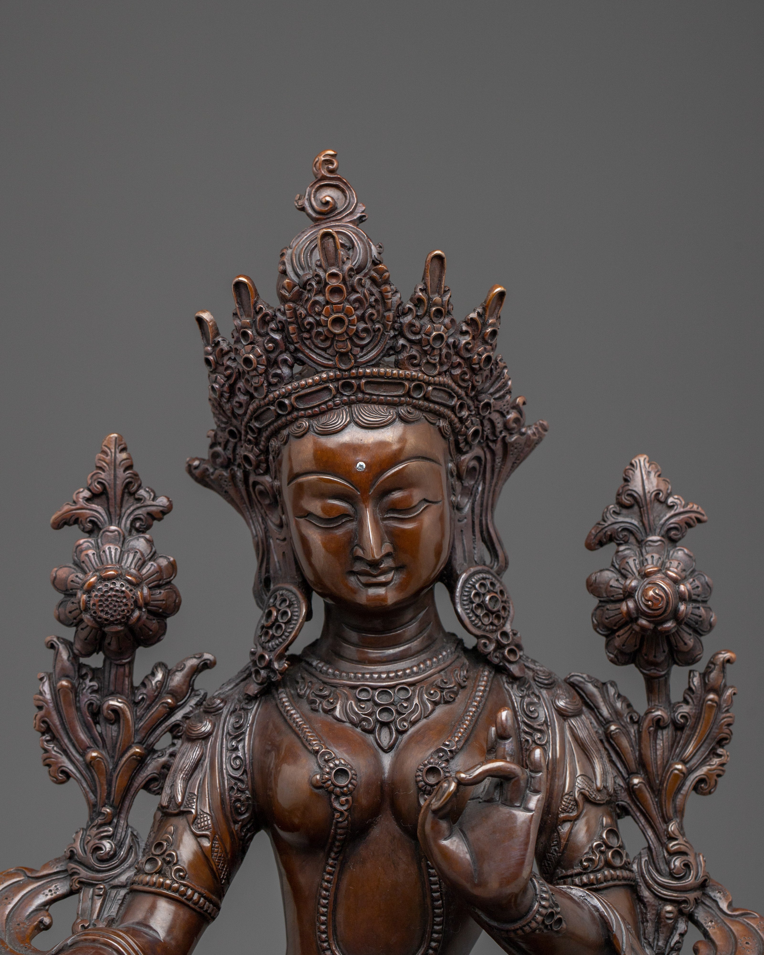 Tibetan Green Tara Artwork | Female Buddha