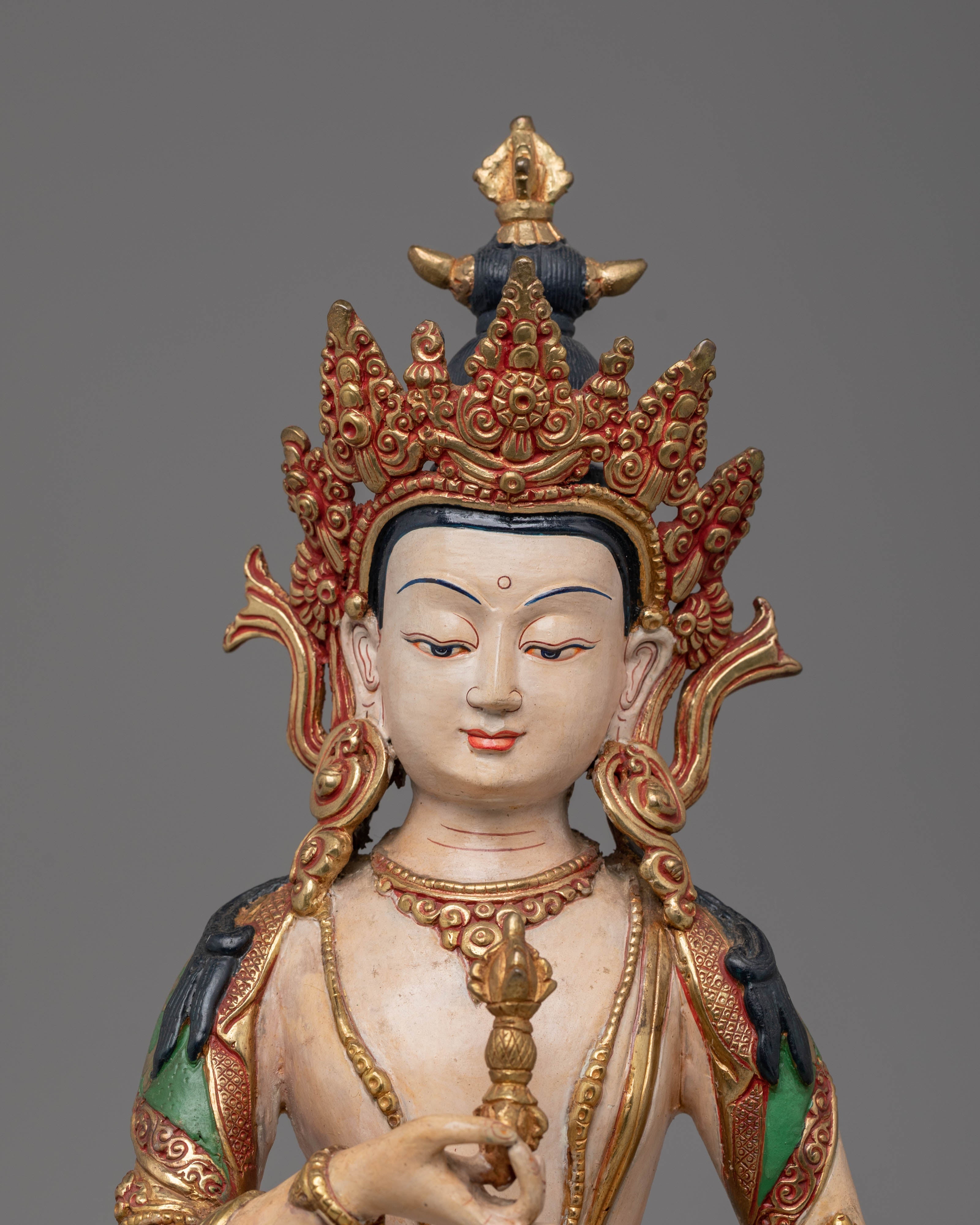 Sacred Handcrafted Figurine of Vajrasattva | Symbol of Purity