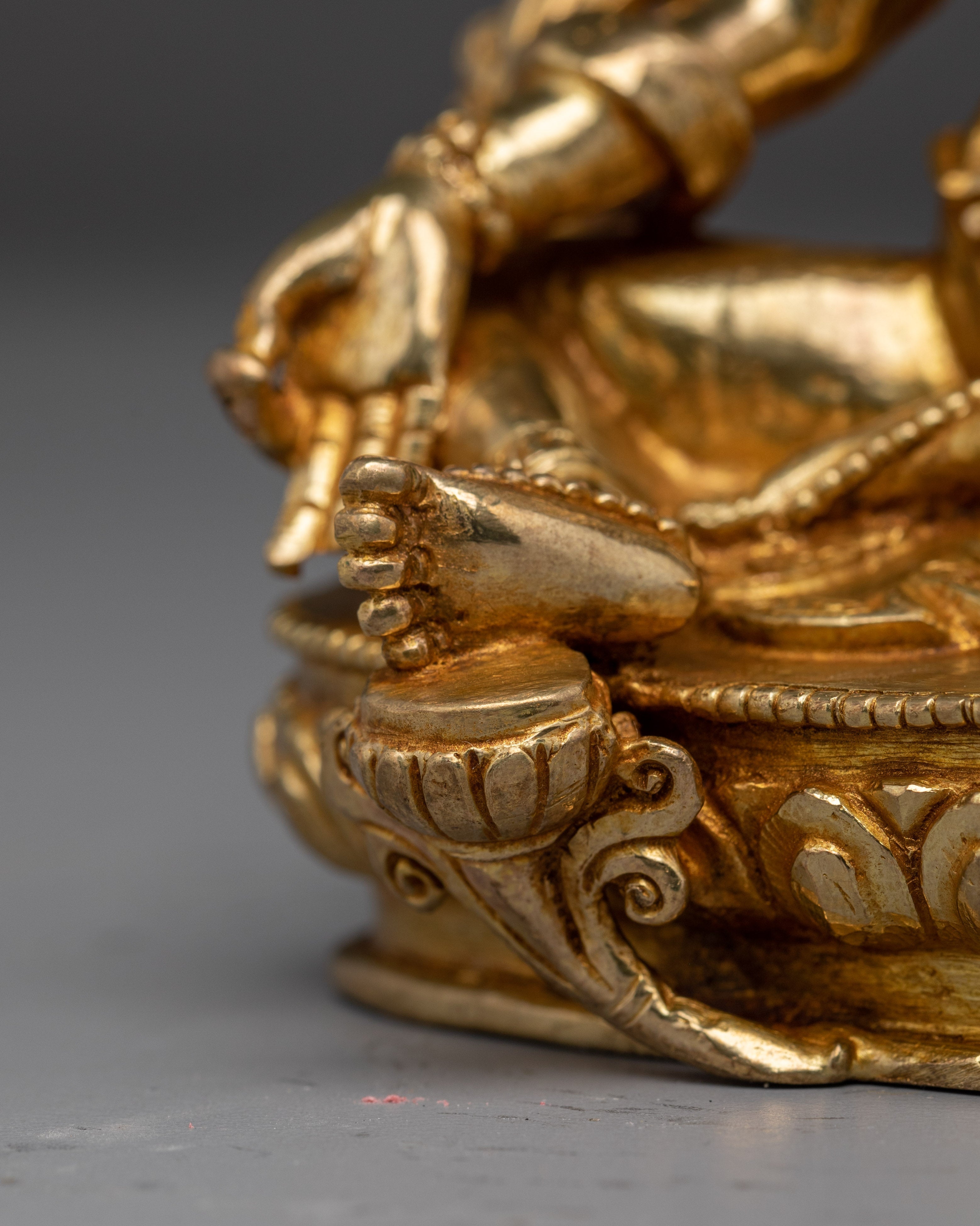 Radiant Golden Shyama Tara Statue | Green Tara - Mother of Liberation