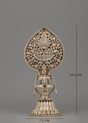 Buddhist Eight Auspicious Symbols in Electro Silver-Plated | Spiritual Blessings