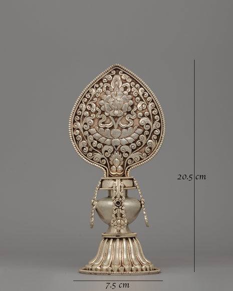 Buddhist Eight Auspicious Symbols in Electro Silver-Plated | Spiritual Blessings