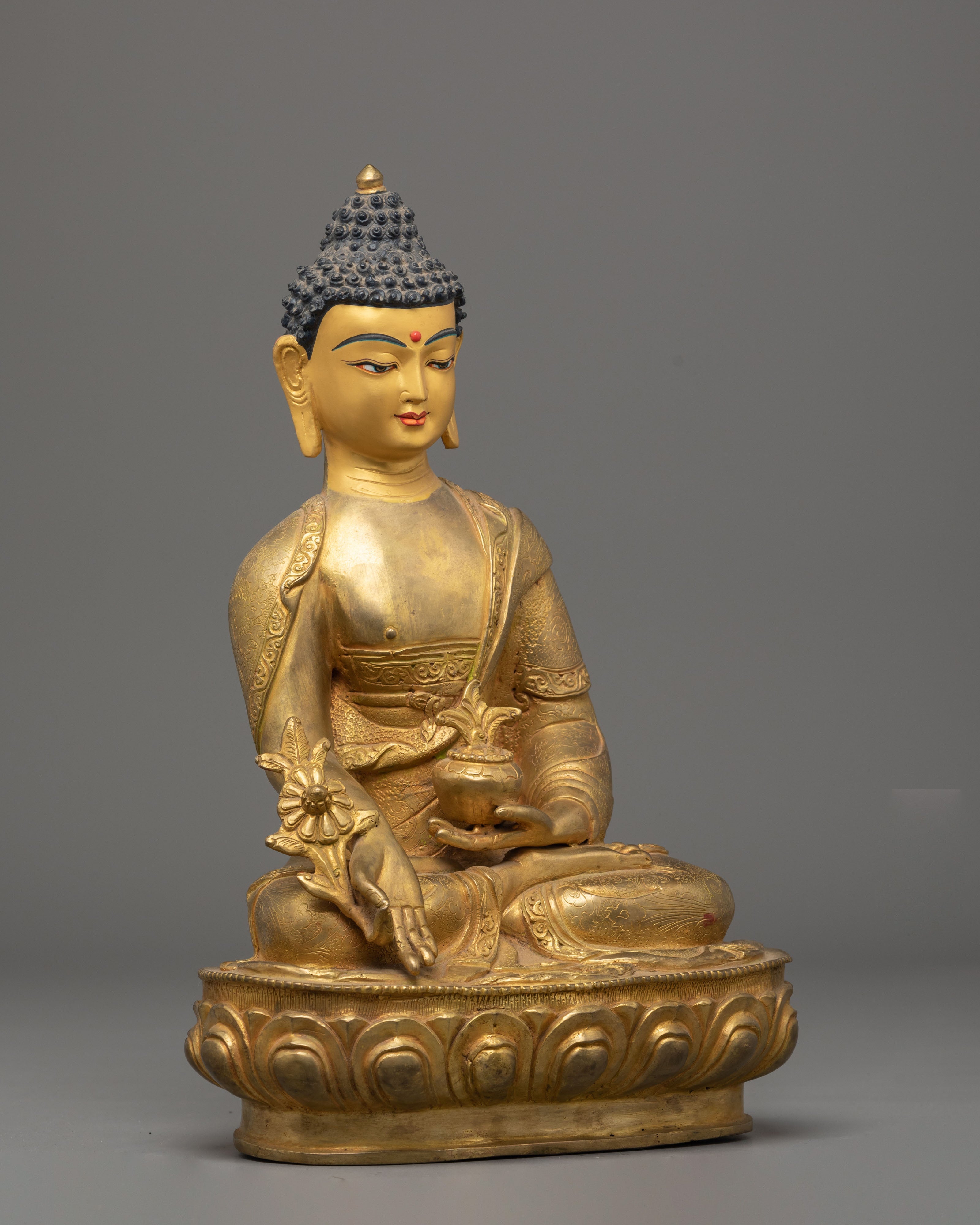 Sacred Supreme Healing Buddha Statue | Medicine Buddha Sculpture