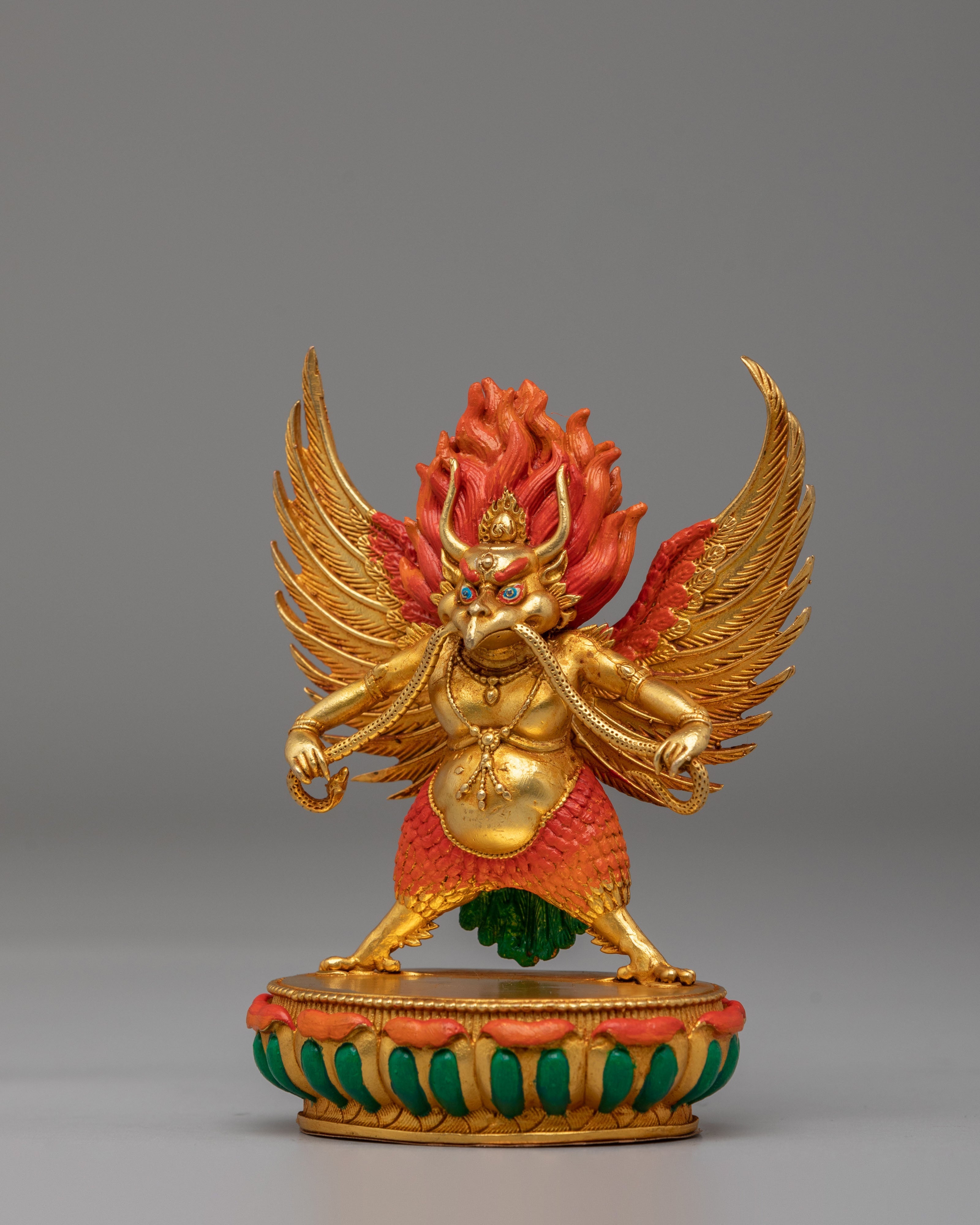 Tibetan Scared Buddhist Garuda Statue | Bird Deity Figurine
