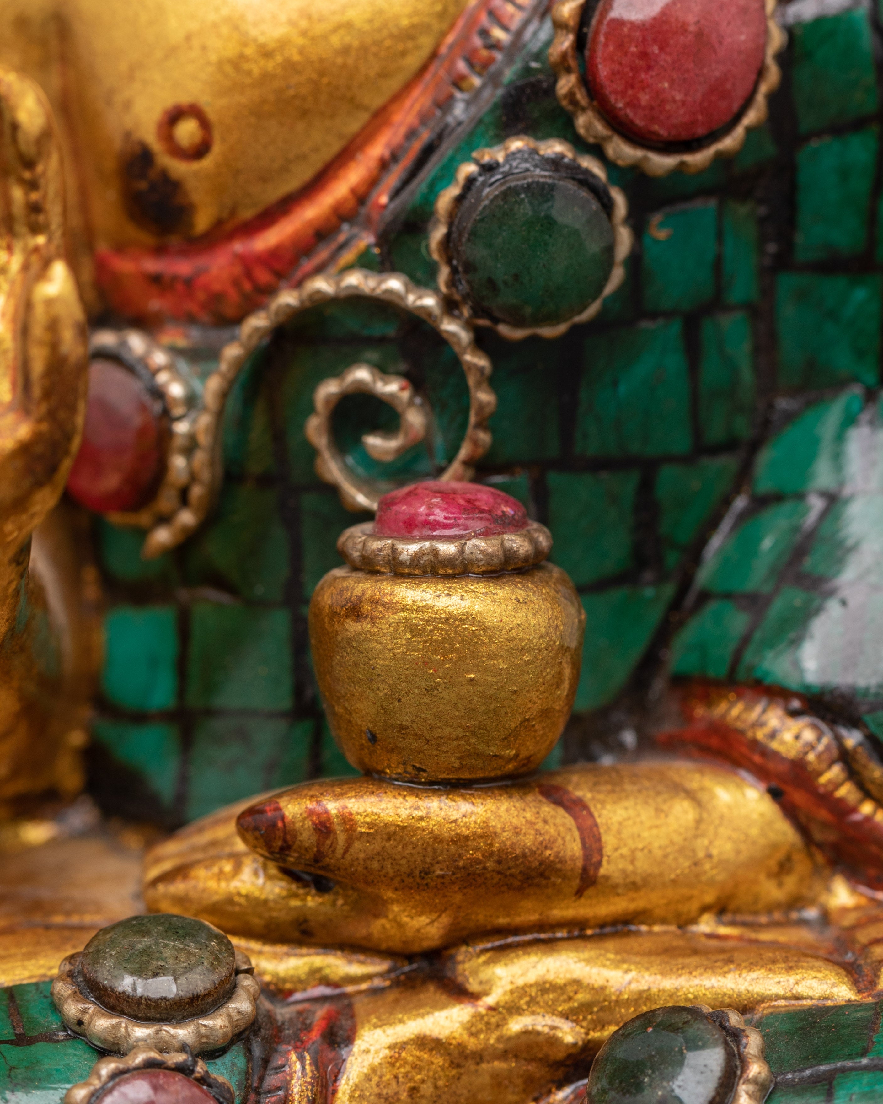 Handcrafted Amoghasiddhi Buddha Figurine | Symbol of Protection & Wisdom