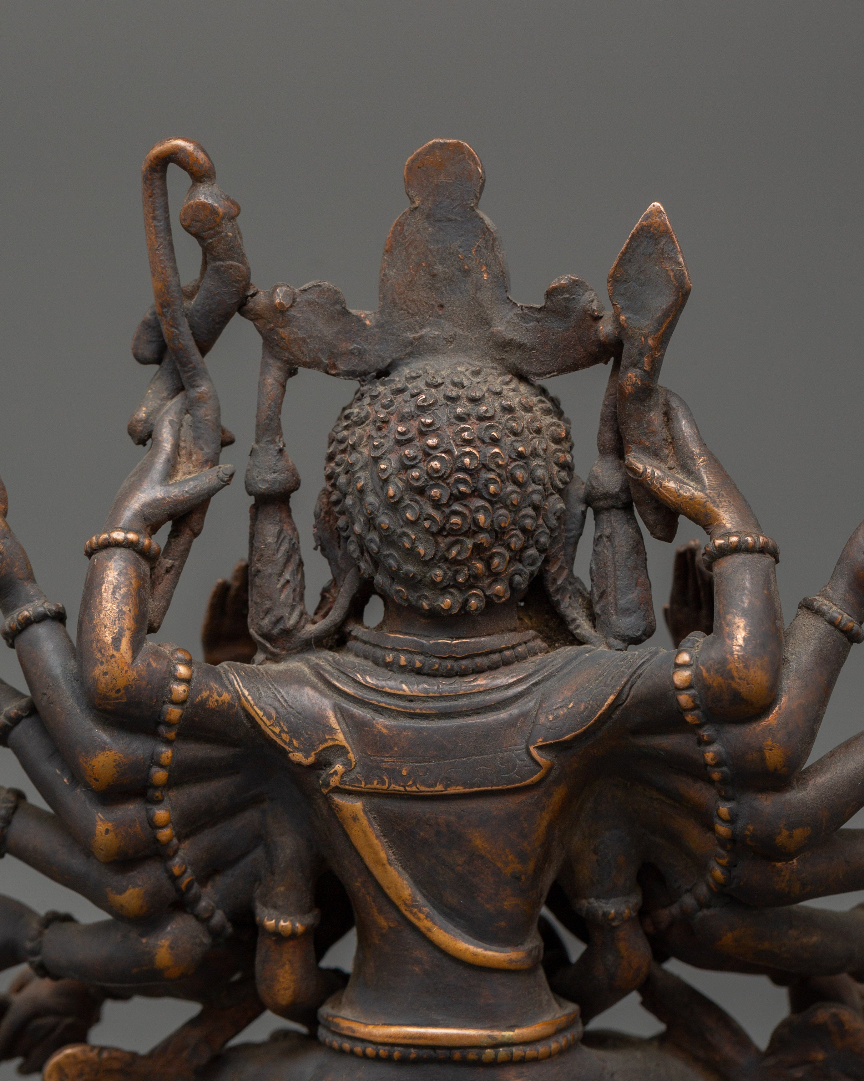 Antique Copper Chundi Statue | Buddhist Deity of Compassion & Prosperity