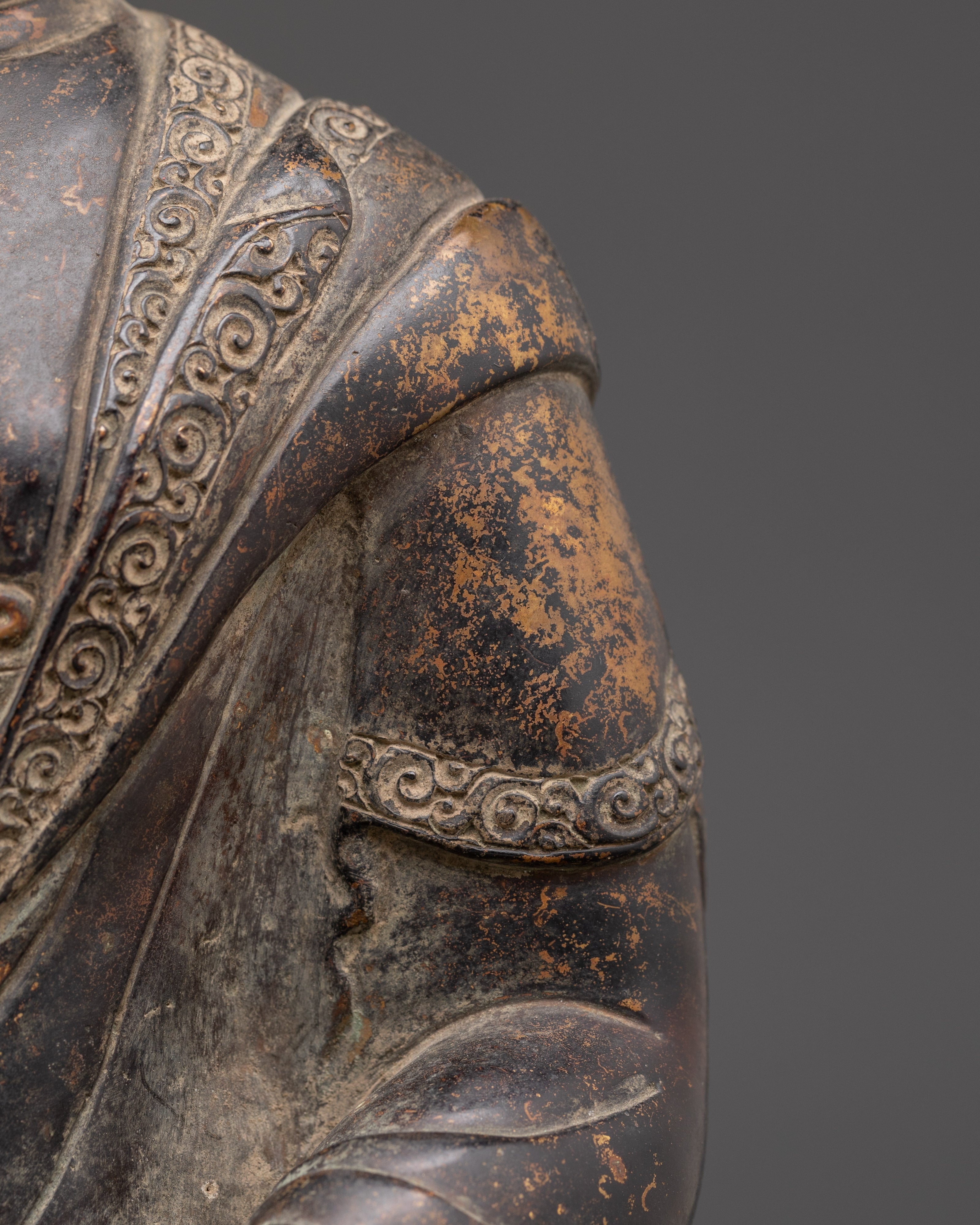 Spiritual Enlightenment Shakyamuni Statue | Handcrafted Copper Buddha Sculpture