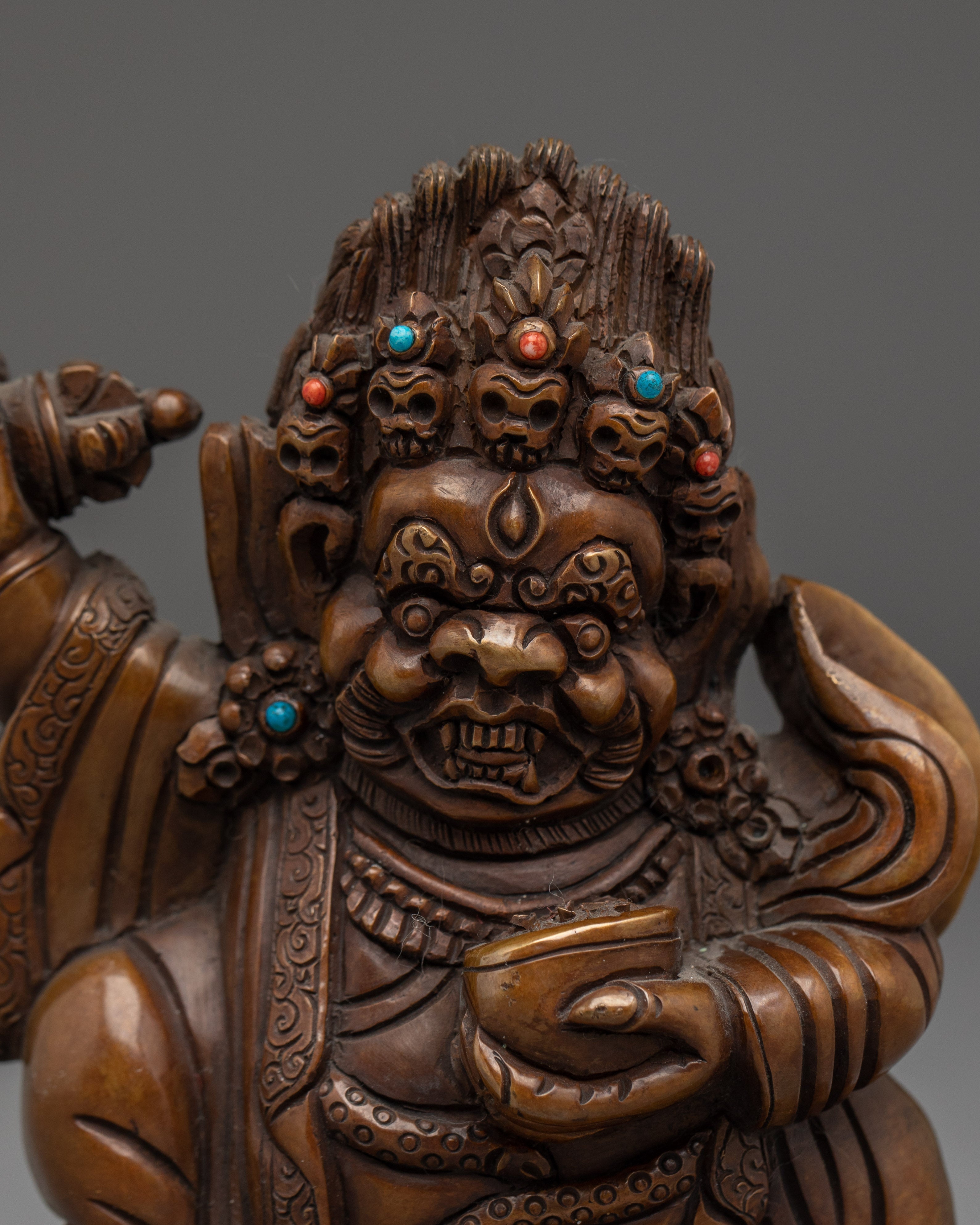 Mini Mahakala Bernagchen Statue | Protetcor from the Evil Forces