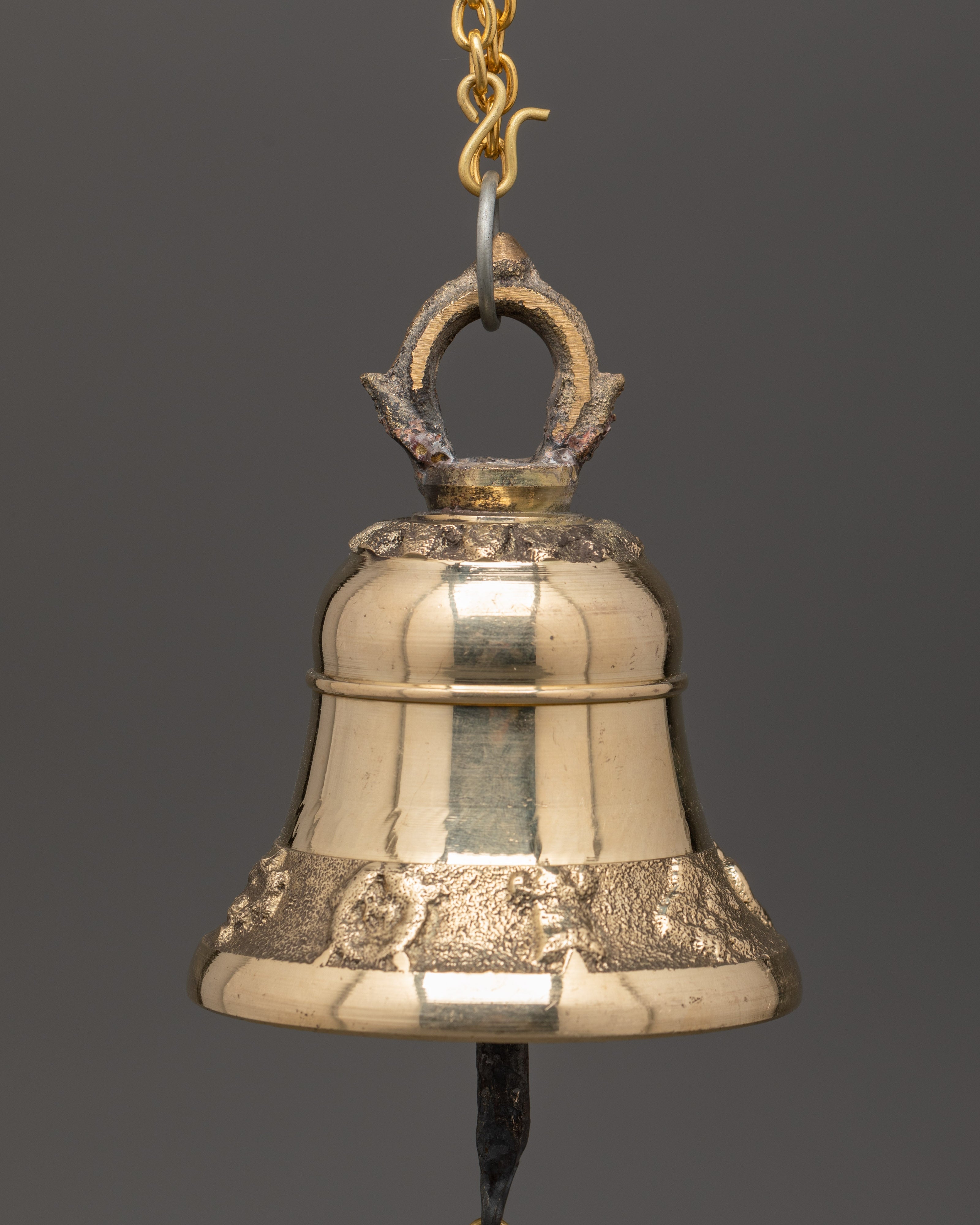 Hanging Bell Ritual Buddhist Decor | Bronze Meditation and Ritual Bell