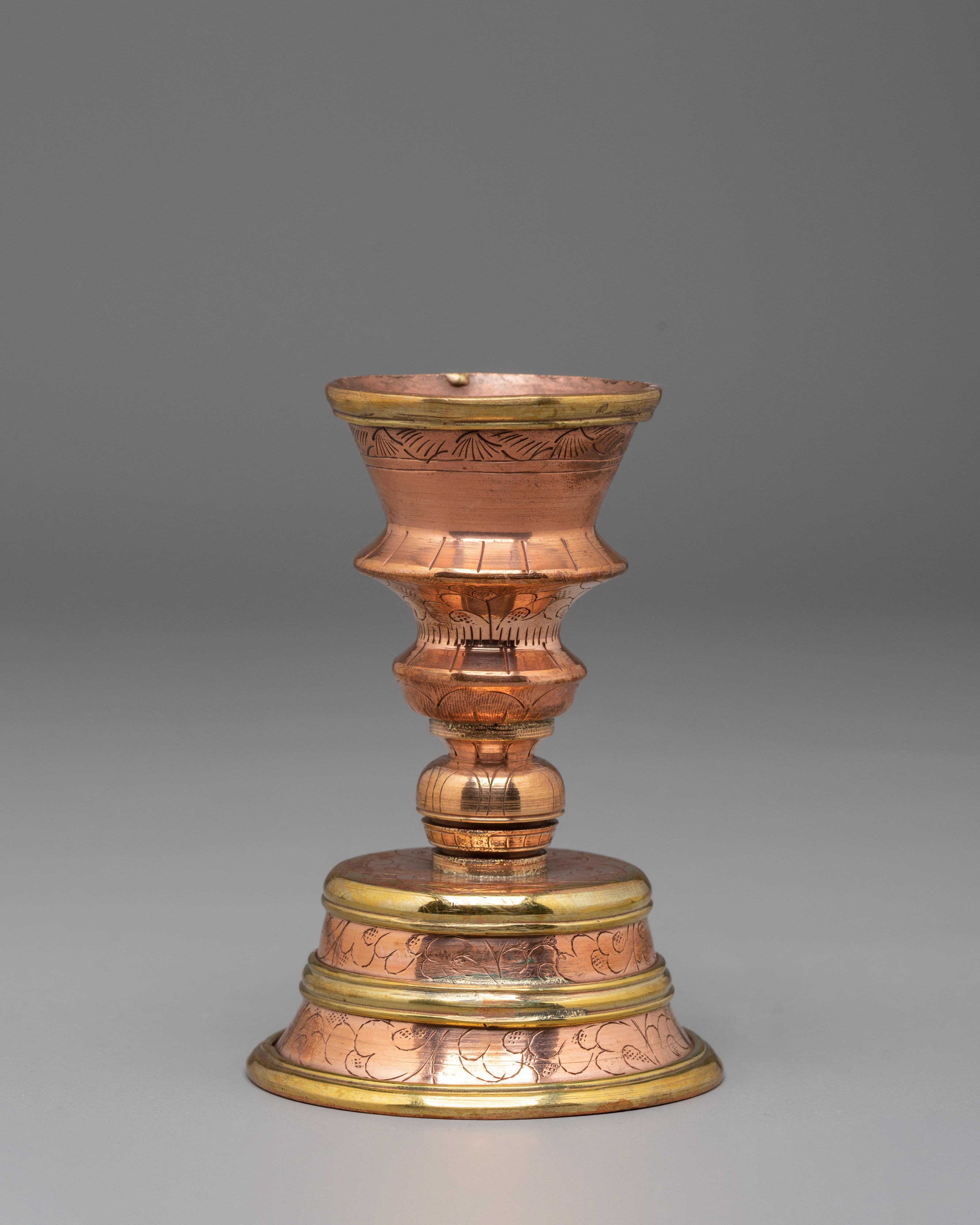 Himalayan Meditation Butter Lamp | Tibetan Buddhist Offering Vessel