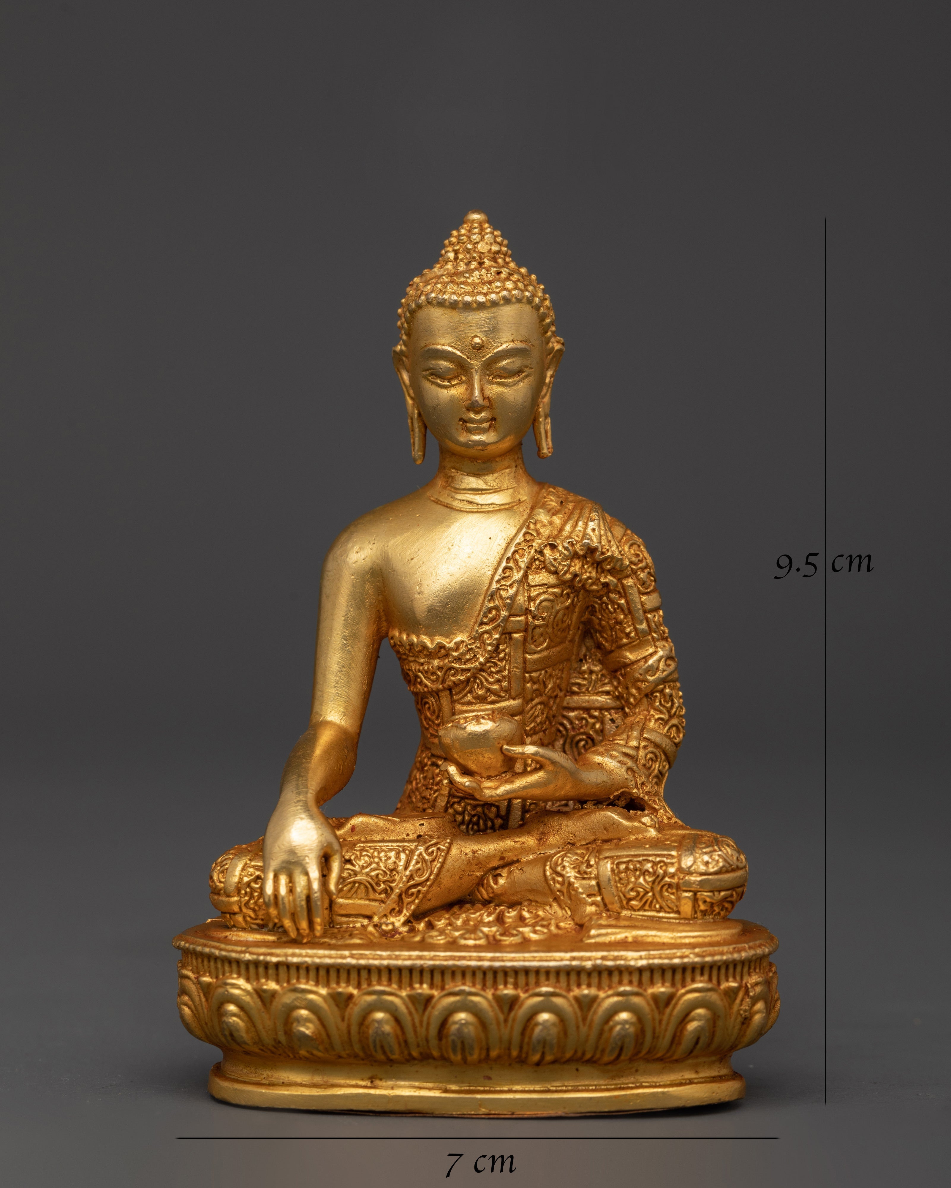 Shakyamuni Buddha Seated on Lotus |  Enlightenment Statue