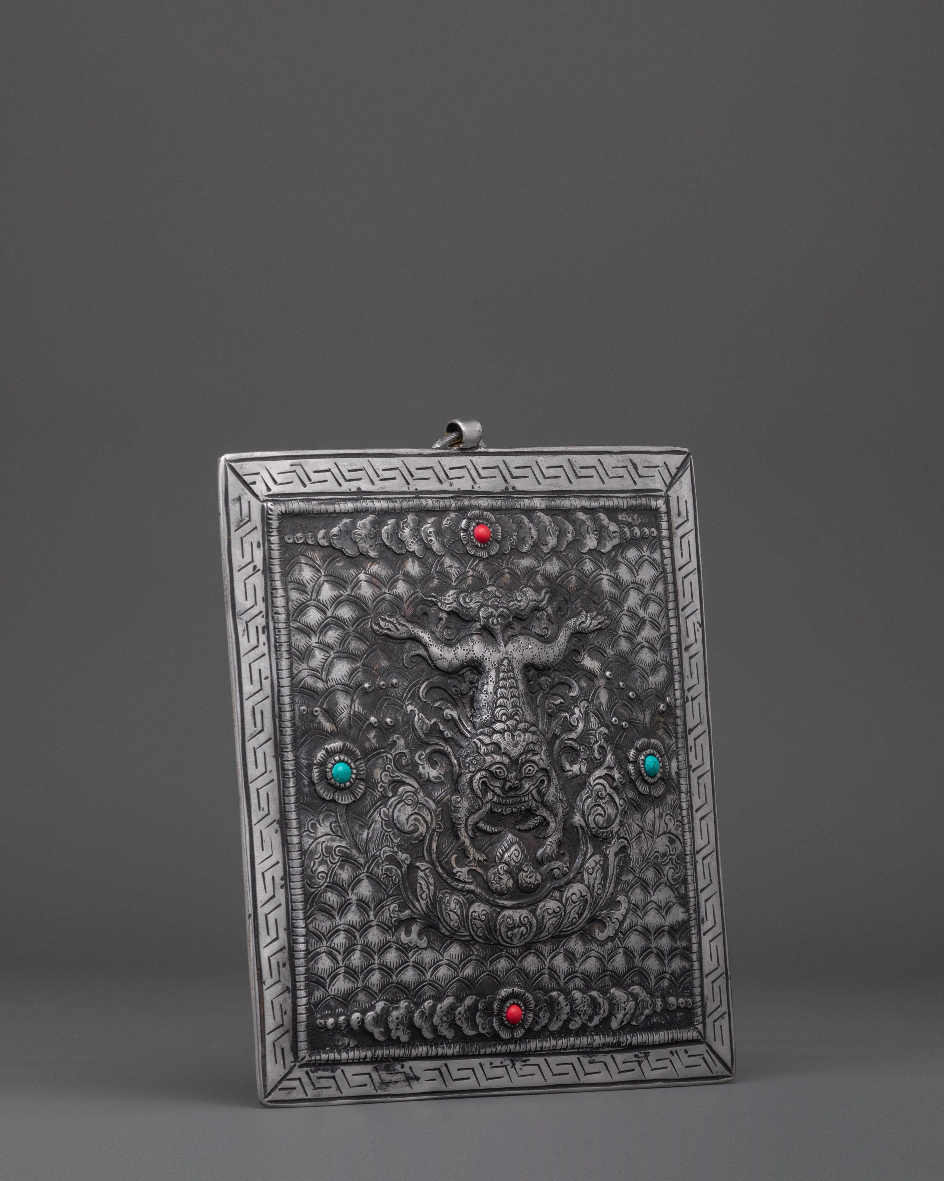 Tibetan Dragon Wall Hanging | Buddhist Protector Decor for Altar or Home
