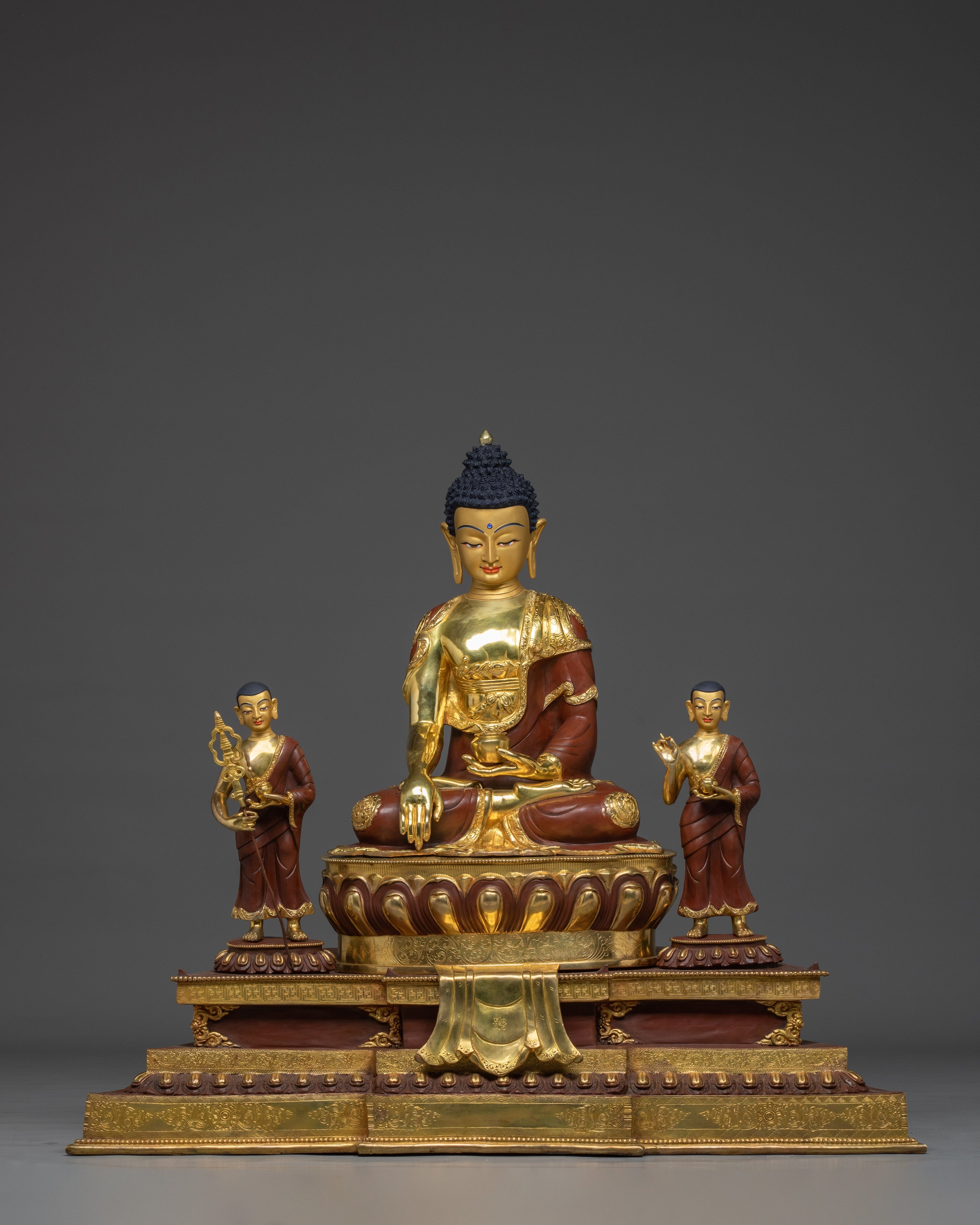 Authentic Tibetan Shakyamuni Buddha Statue | Sacred Buddhist Art