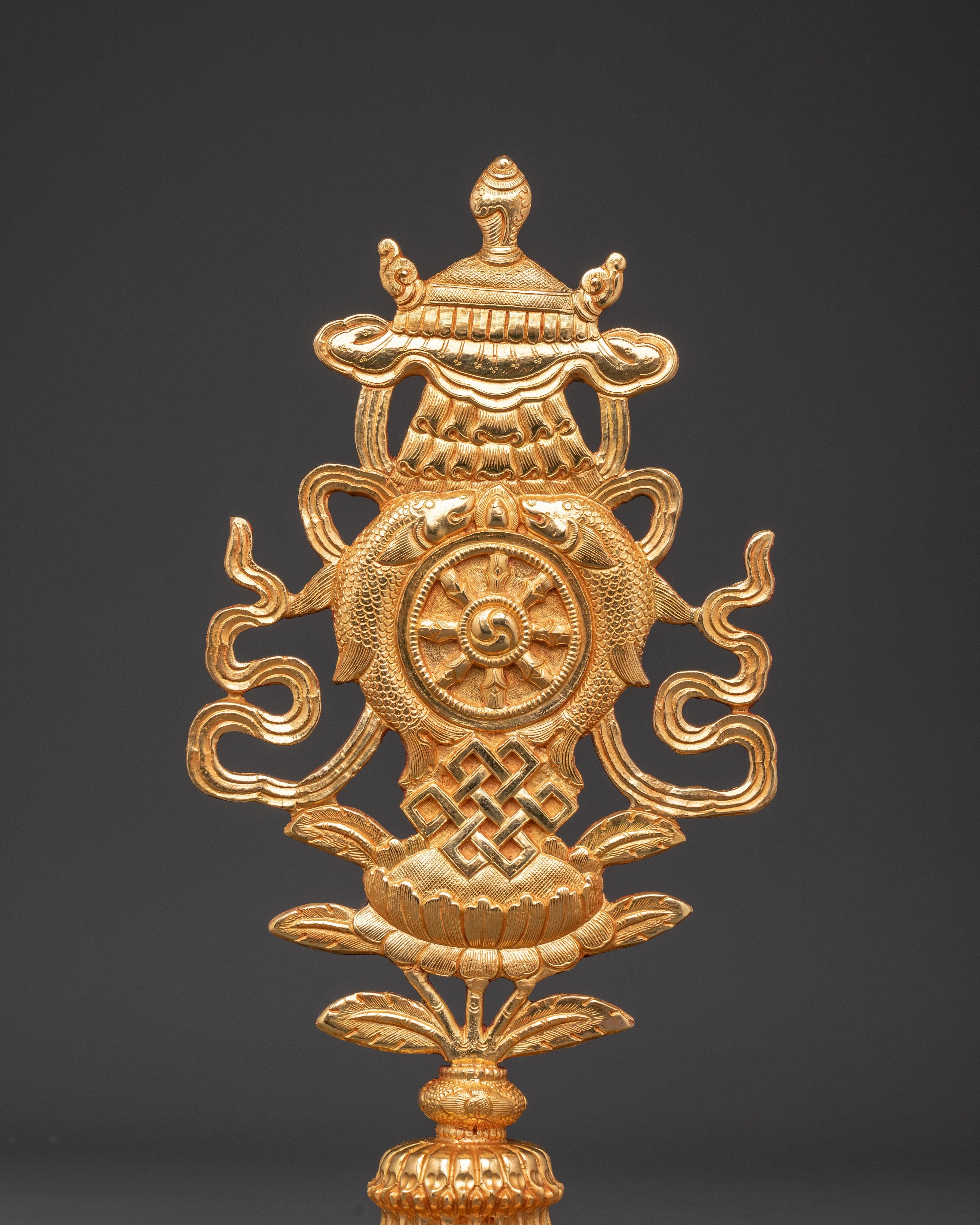Auspicious Symbol Sacred Tibetan Decor | Symbol for Prosperity & Protection