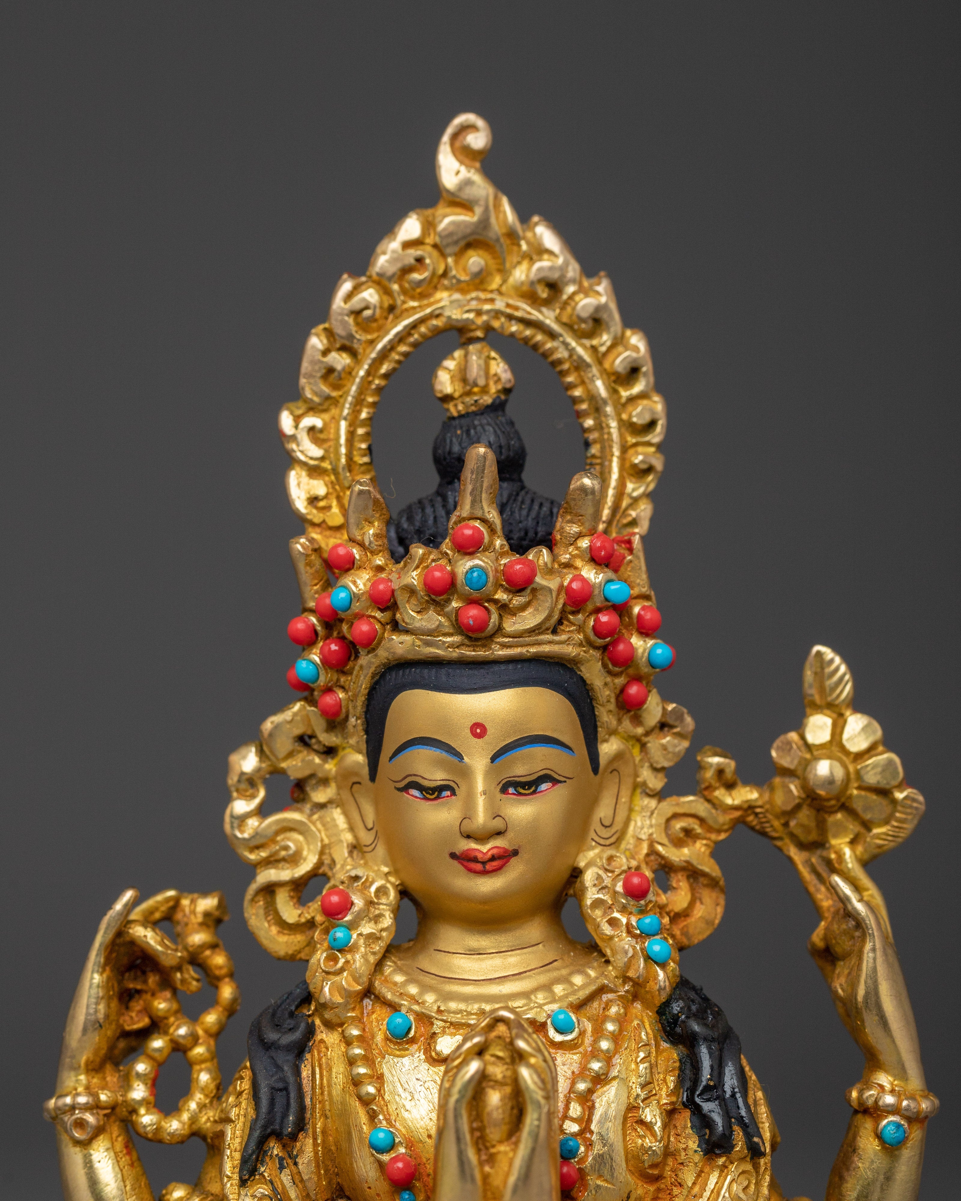 Devotional Artwork of Chenrezig | Also known as Avalokiteshvara