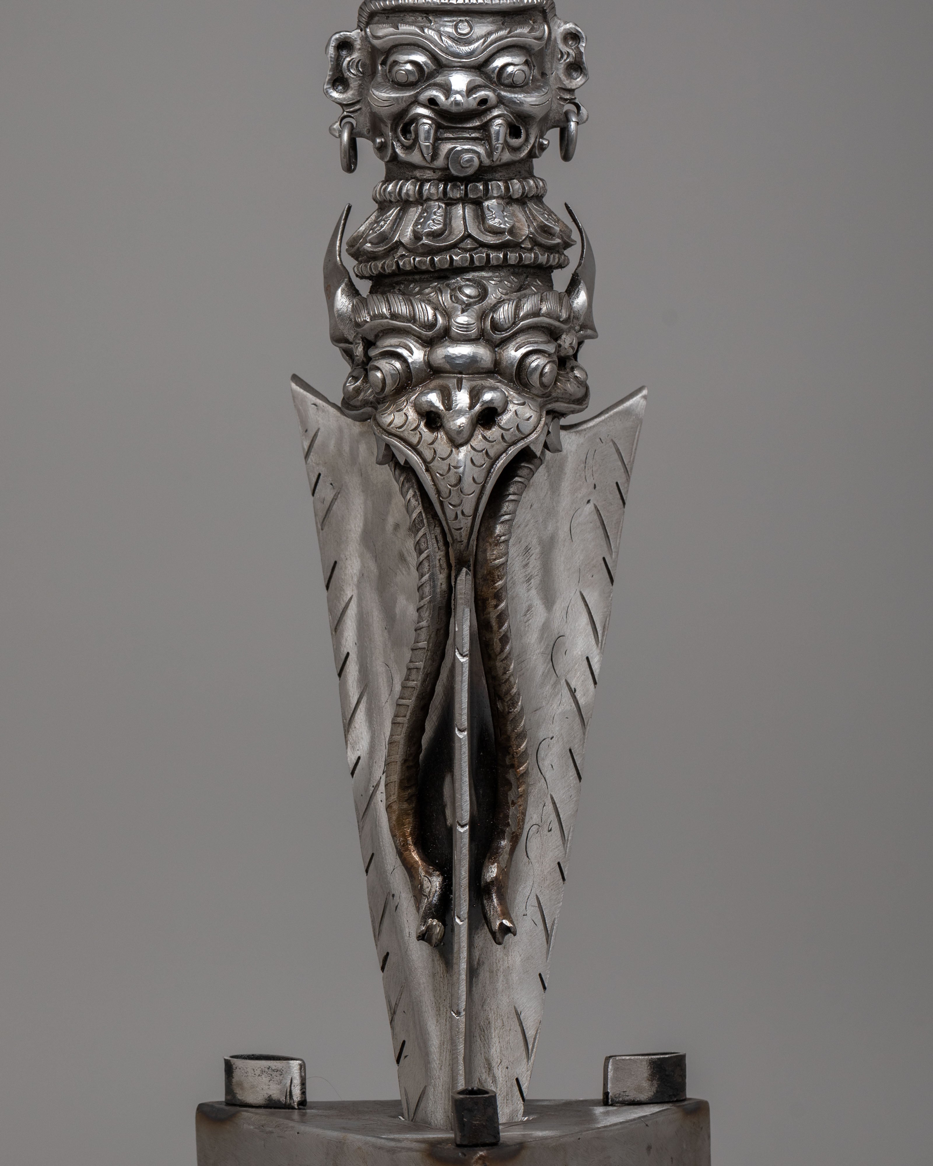 Traditional Tibetan Phurba Dagger | Sacred Ritual Tool for Spiritual Ceremonies