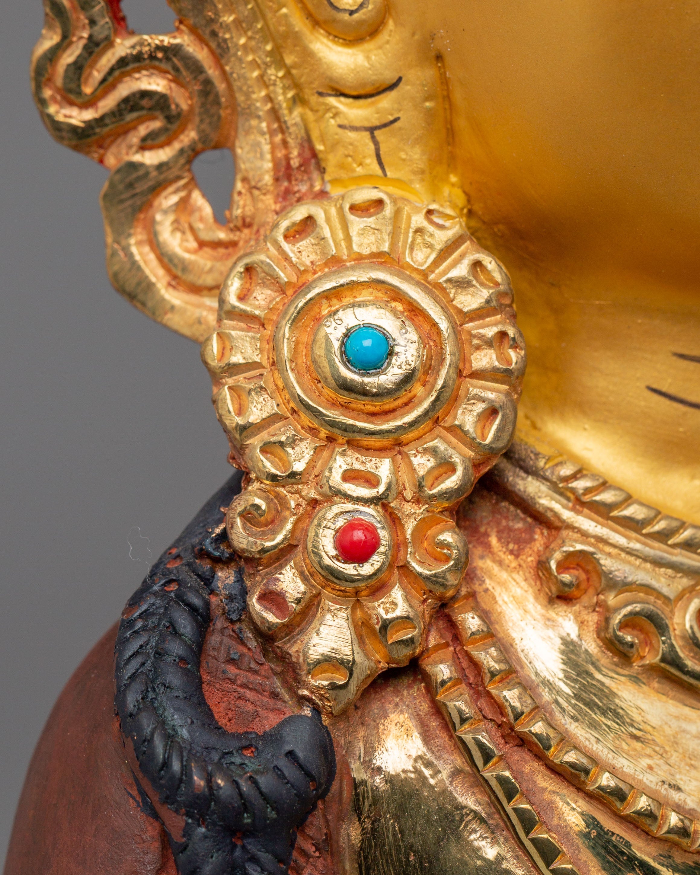 Tibetan Handmade Sculpture of Amitayus | Buddha of Infinite Life
