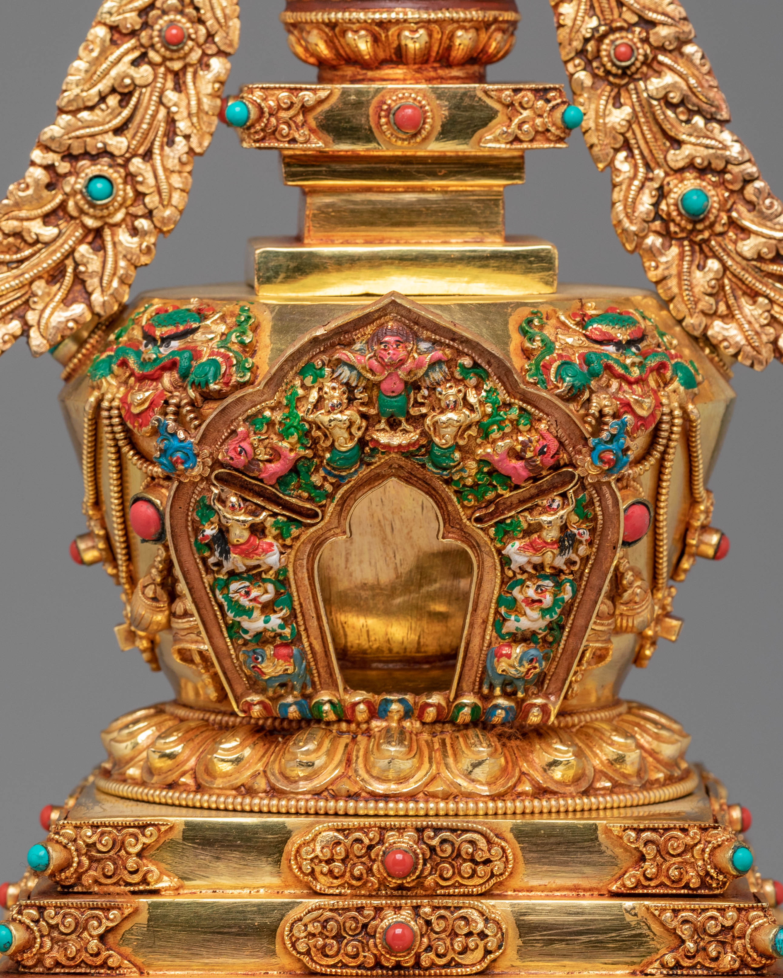 Golden Stupa for Ritual Use | Meditation & Altar Decor
