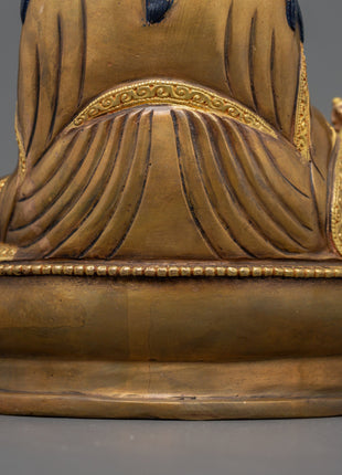 Rinpoche Lotus Born Guru Statue | Gold plated Figurine