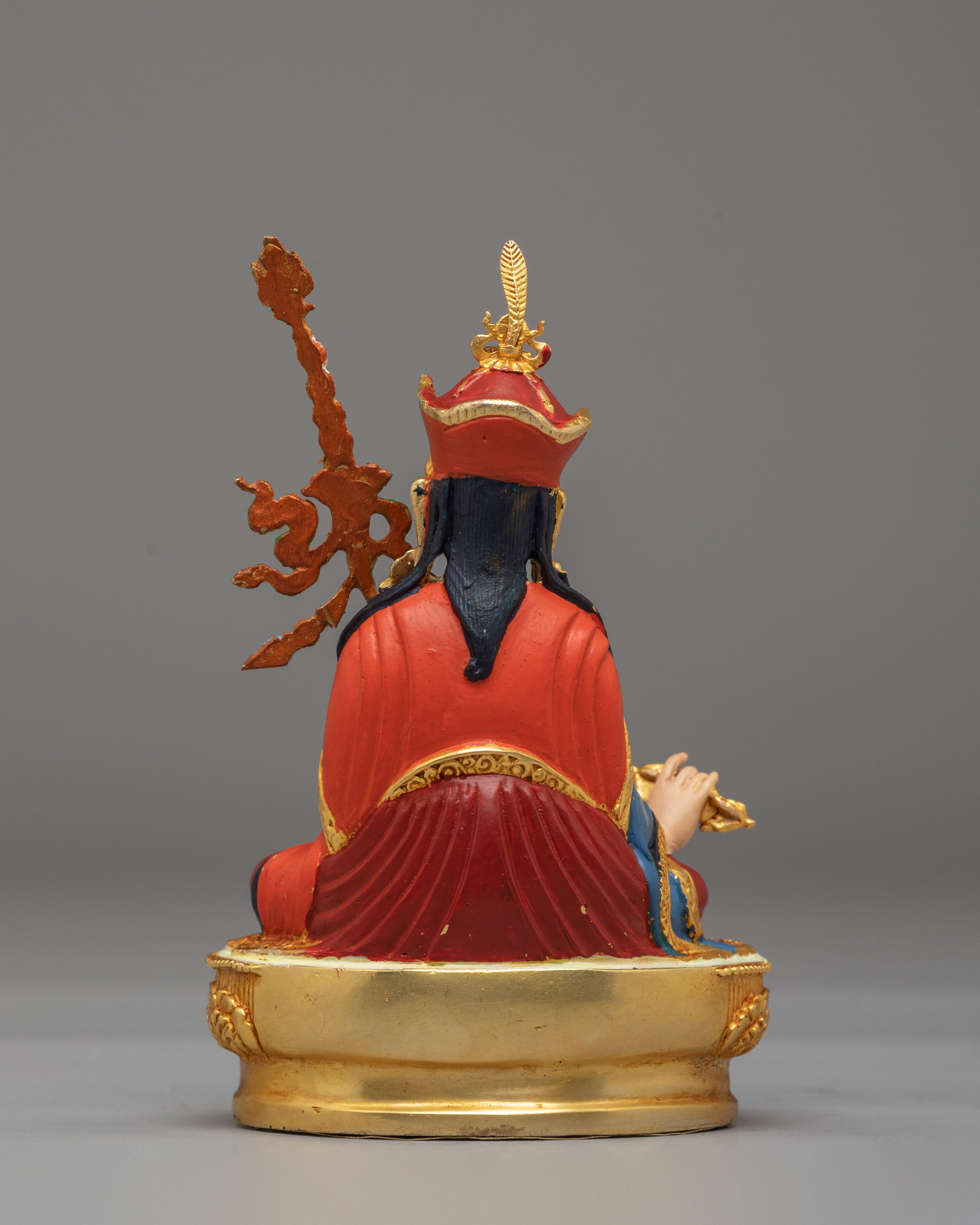 Handmade Guru Rinpoche Statue | Tibetan Buddhist Sculpture