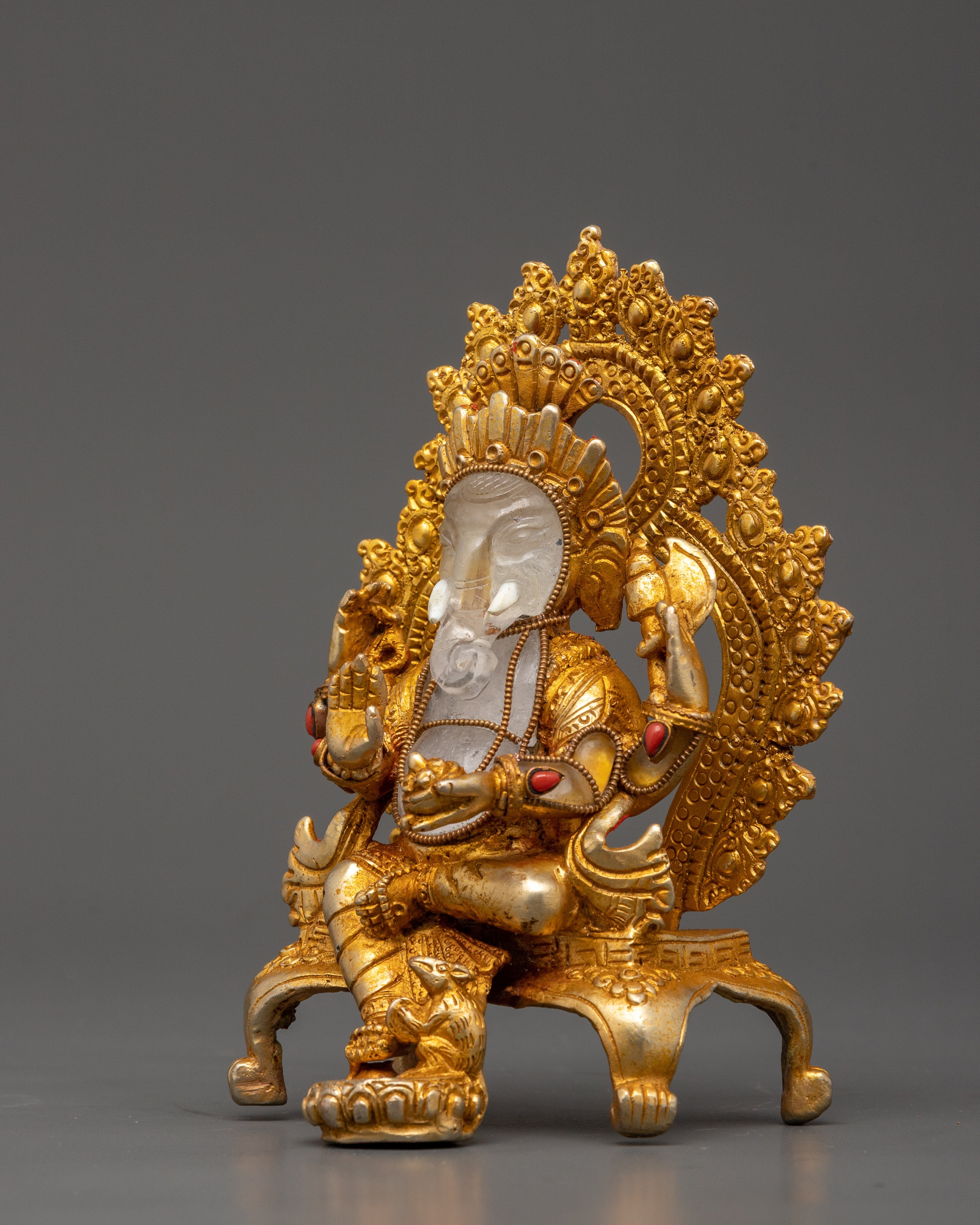 Ganesh Crystal Sculpture | Hindu Deity