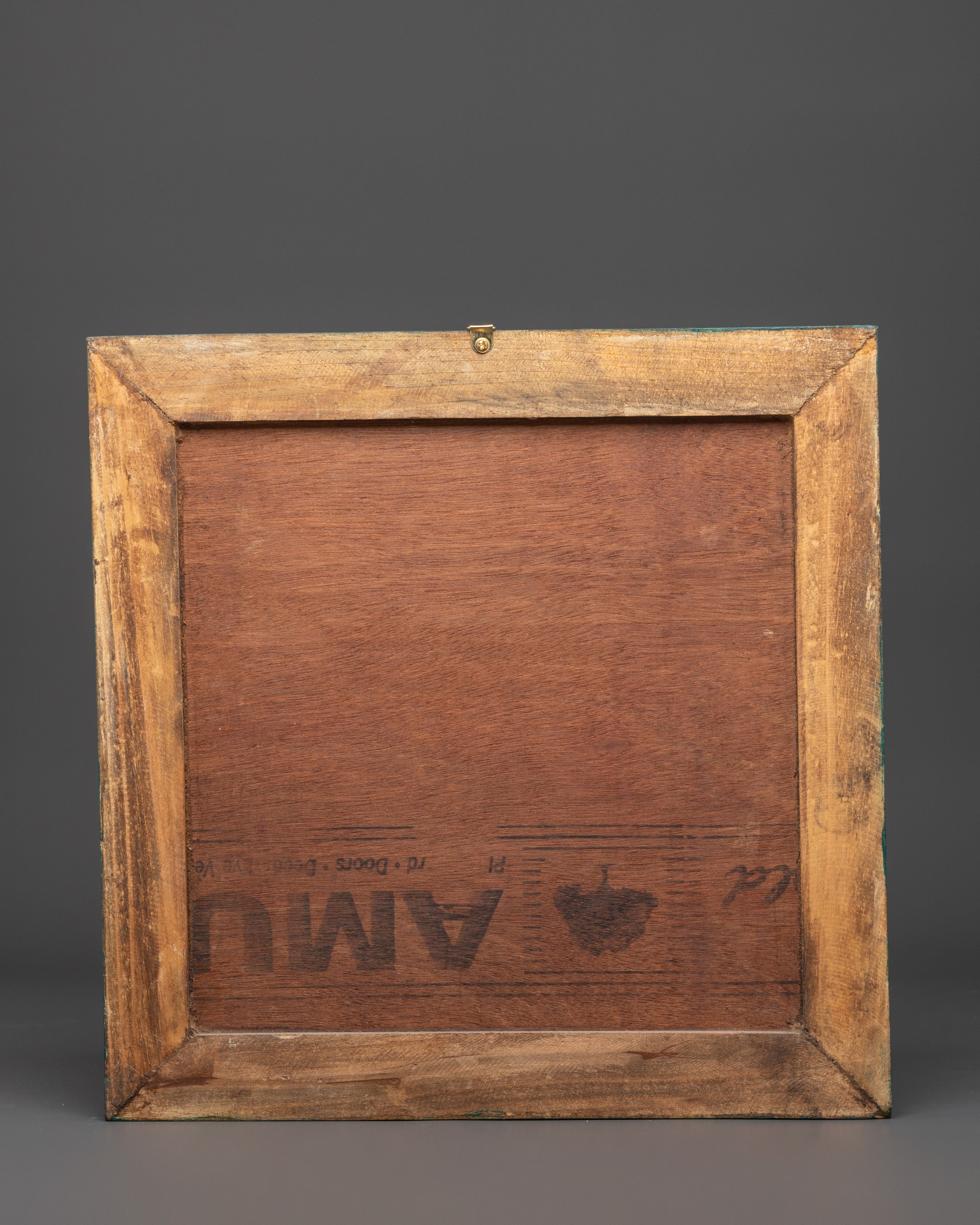 Tibetan Buddha Wooden Wall Hanging | Buddhist Art for Peace