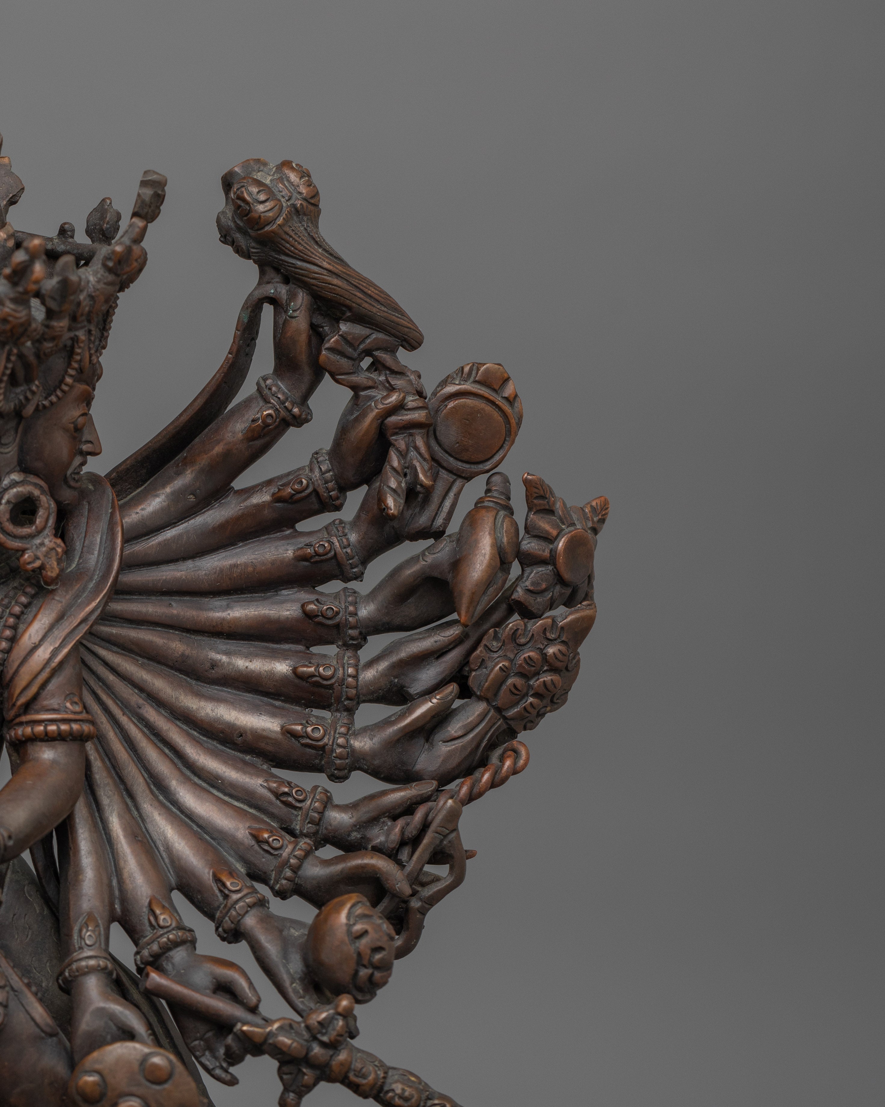 Oxidized body Statue of Kala Chakra | Traditional Himalayan Art