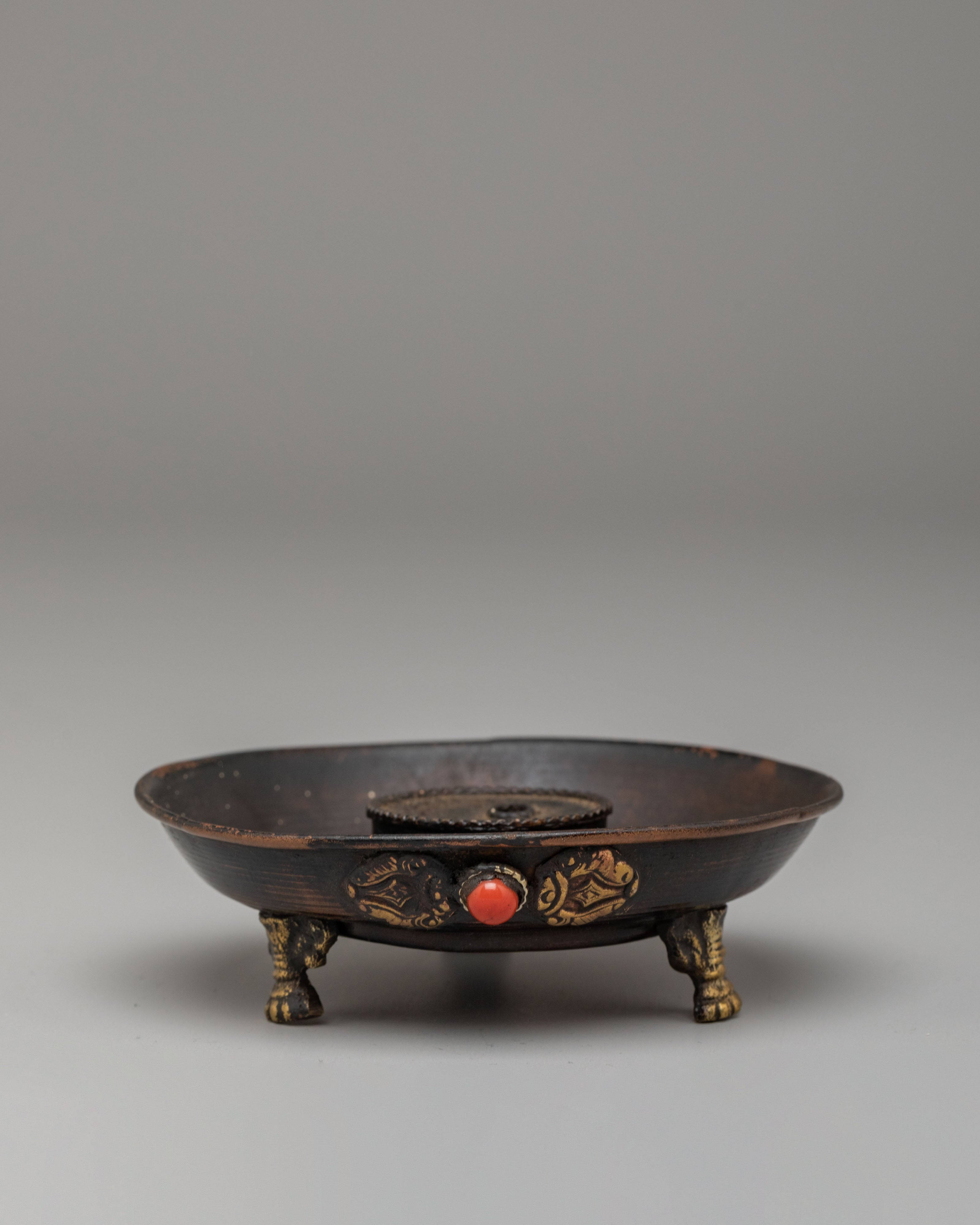 Meditation & Prayer Incense Holder | Handcrafted Brass Altar Decor