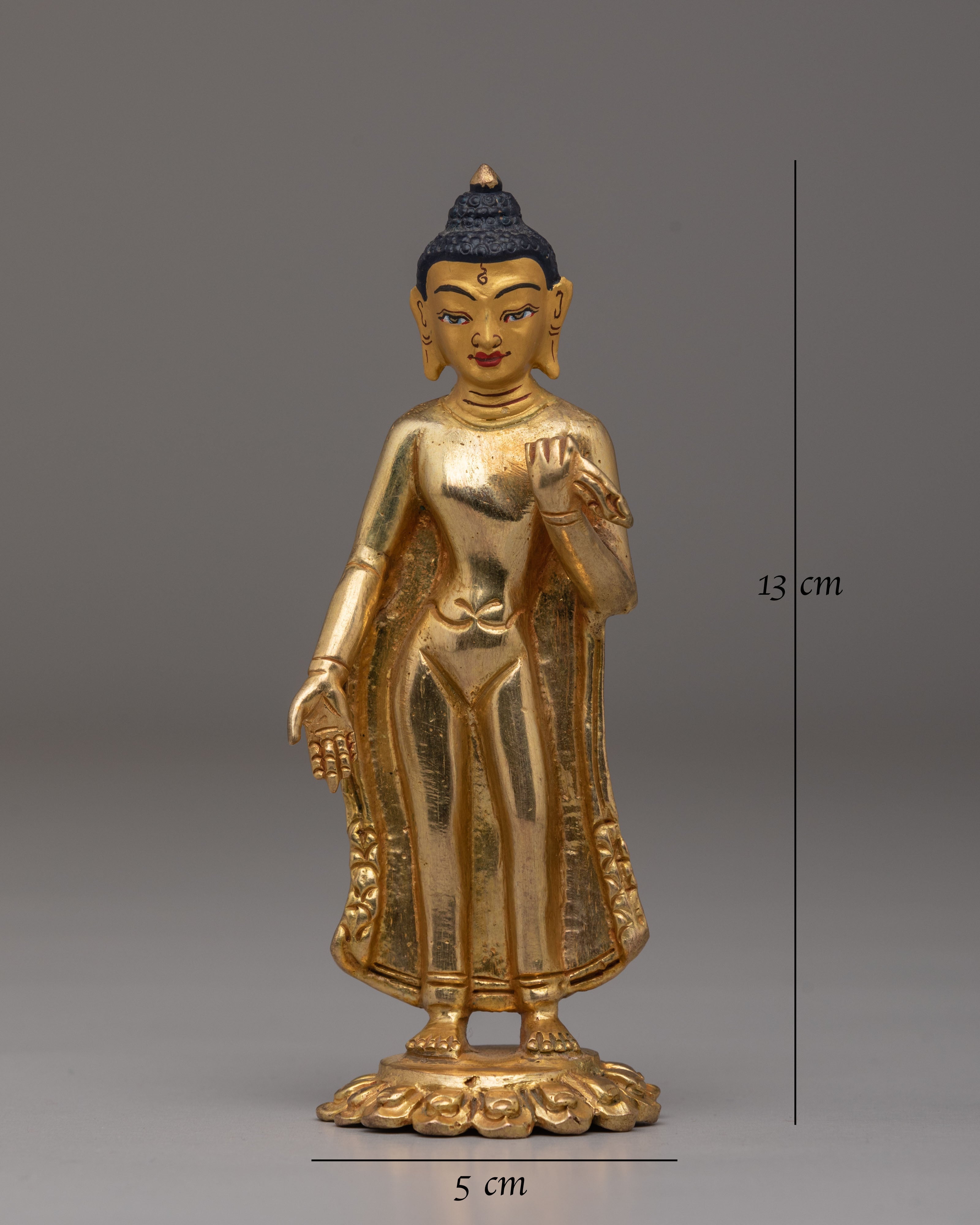 Handcrafted Copper Dipankara Statue | Sacred Tibetan Buddha