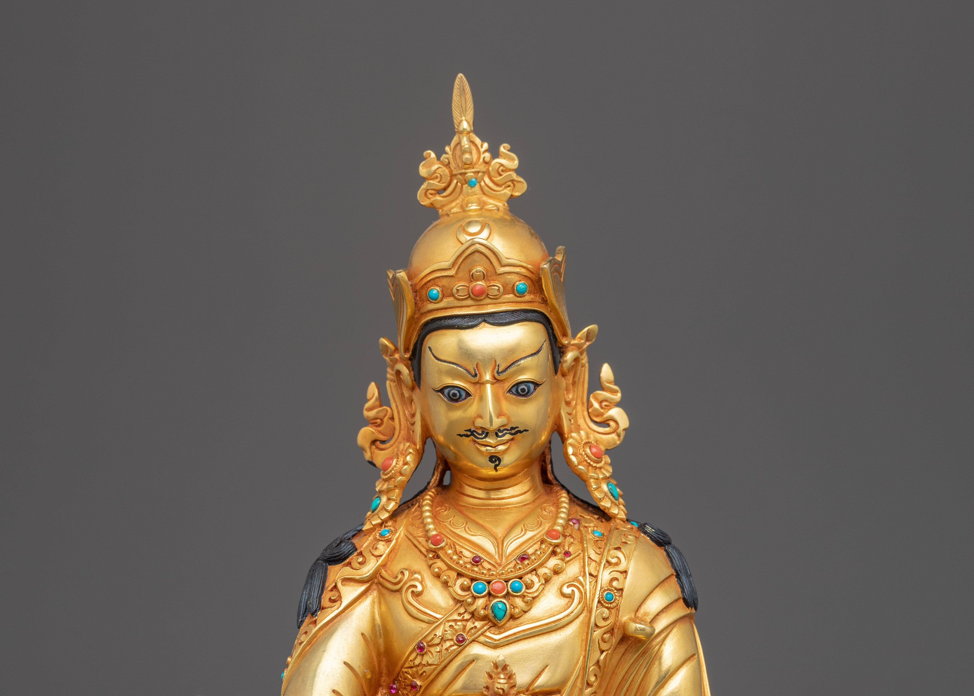 Golden Guru Padmasambhava Statue | Discover Enlightenment
