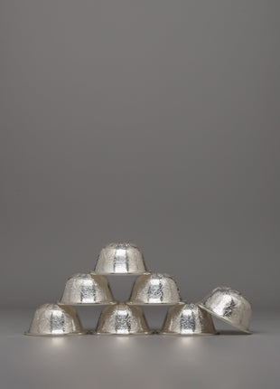 Handcrafted Seven Silver Offering Bowls | Symbolizing Devotion and Spiritual Connection