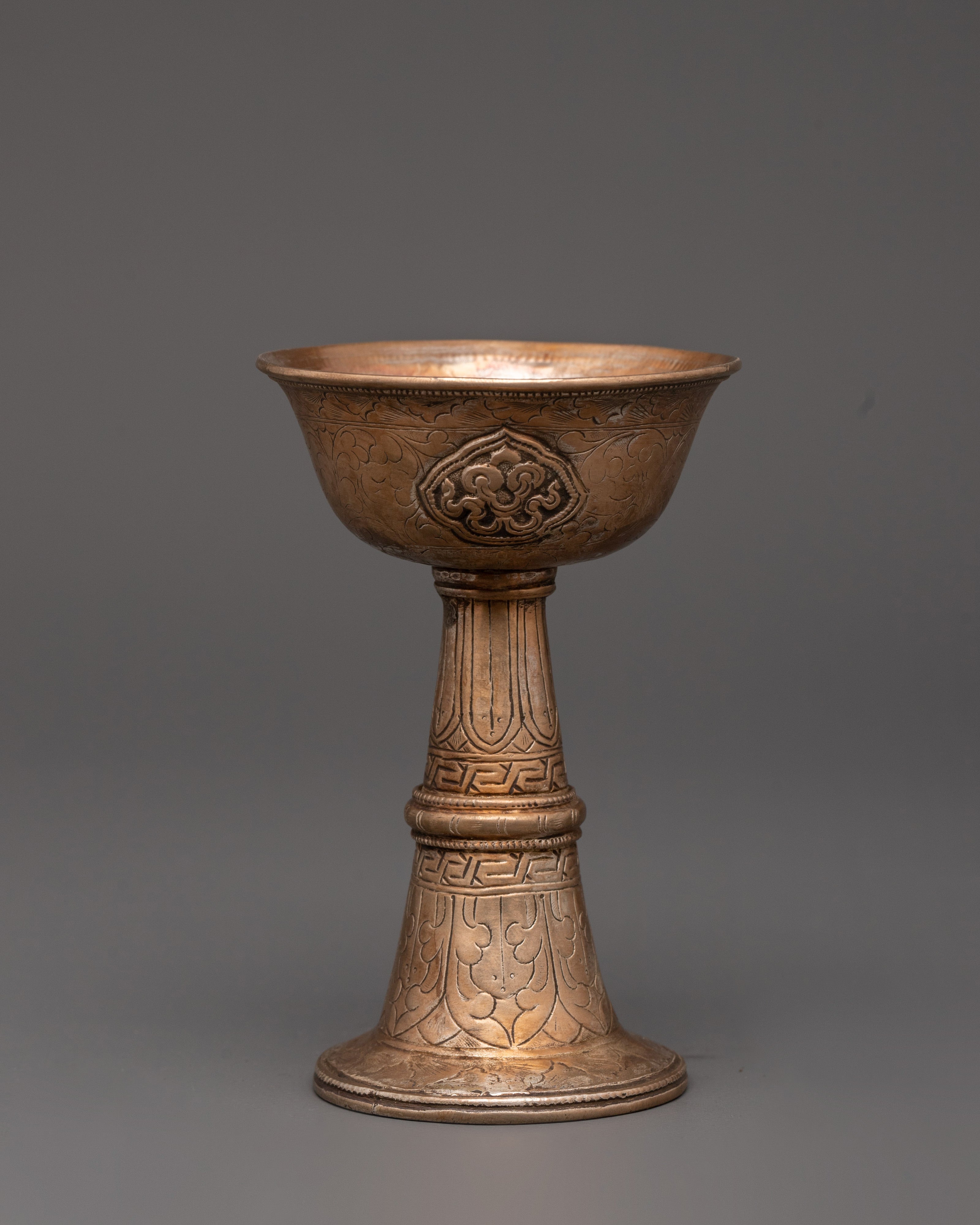 Silver Antique Serkyem Set | Offerings to Dharma Protectors