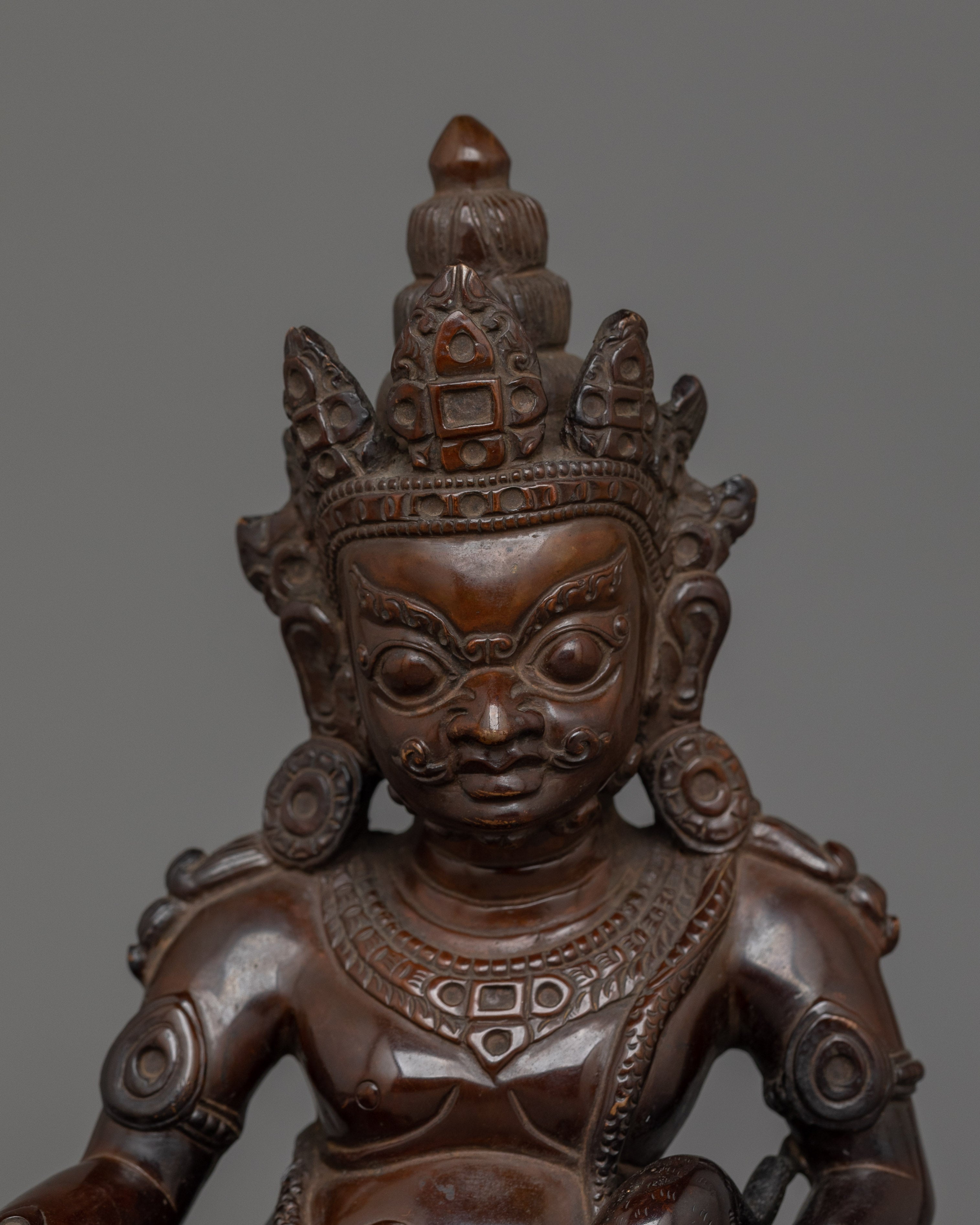 Handmade Small Dzambhala Statue  |  The Buddhist God of Wealth and Prosperity