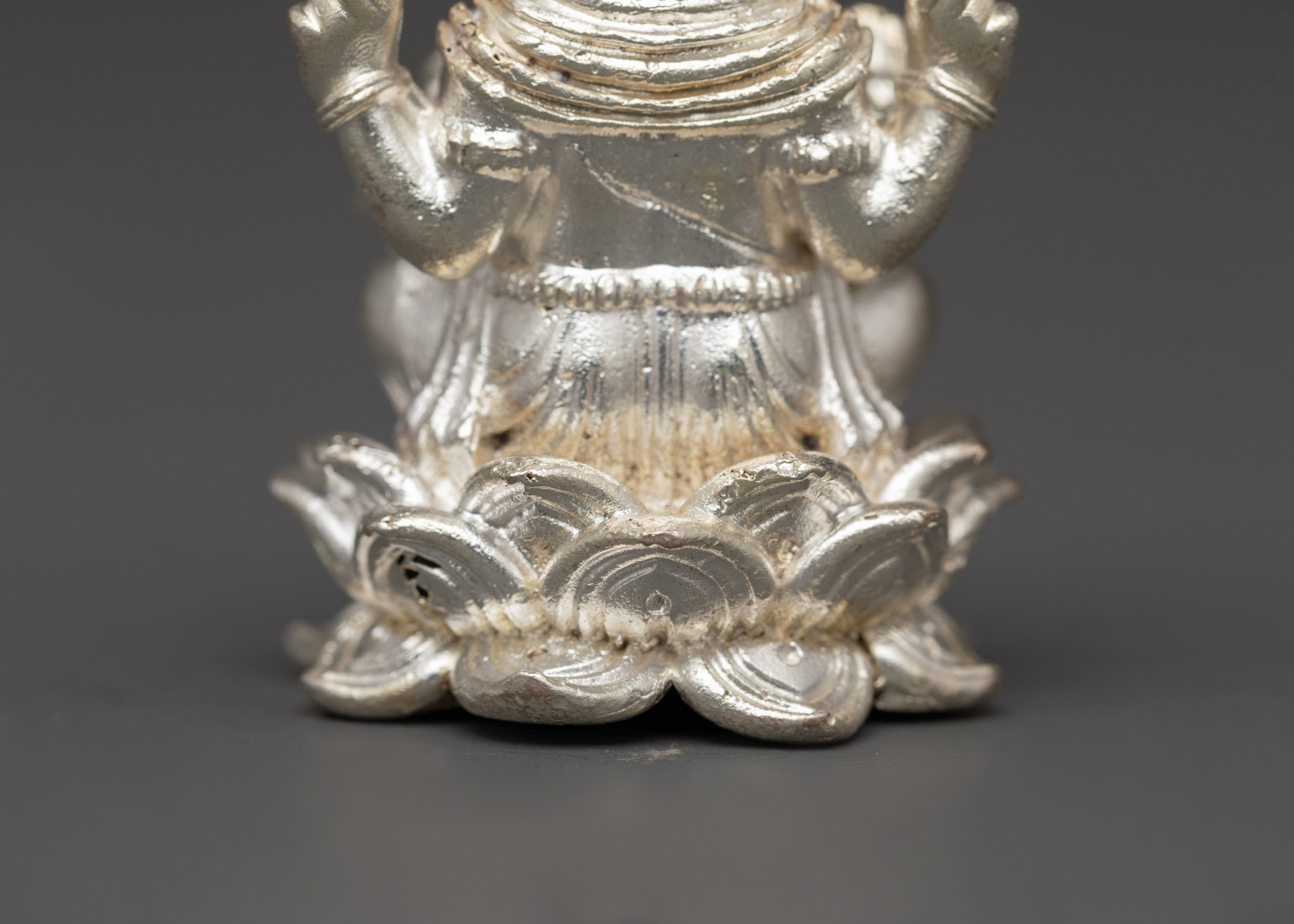 Lord Ganesha Silver Plated Statue | Blessings and Abundance Decor