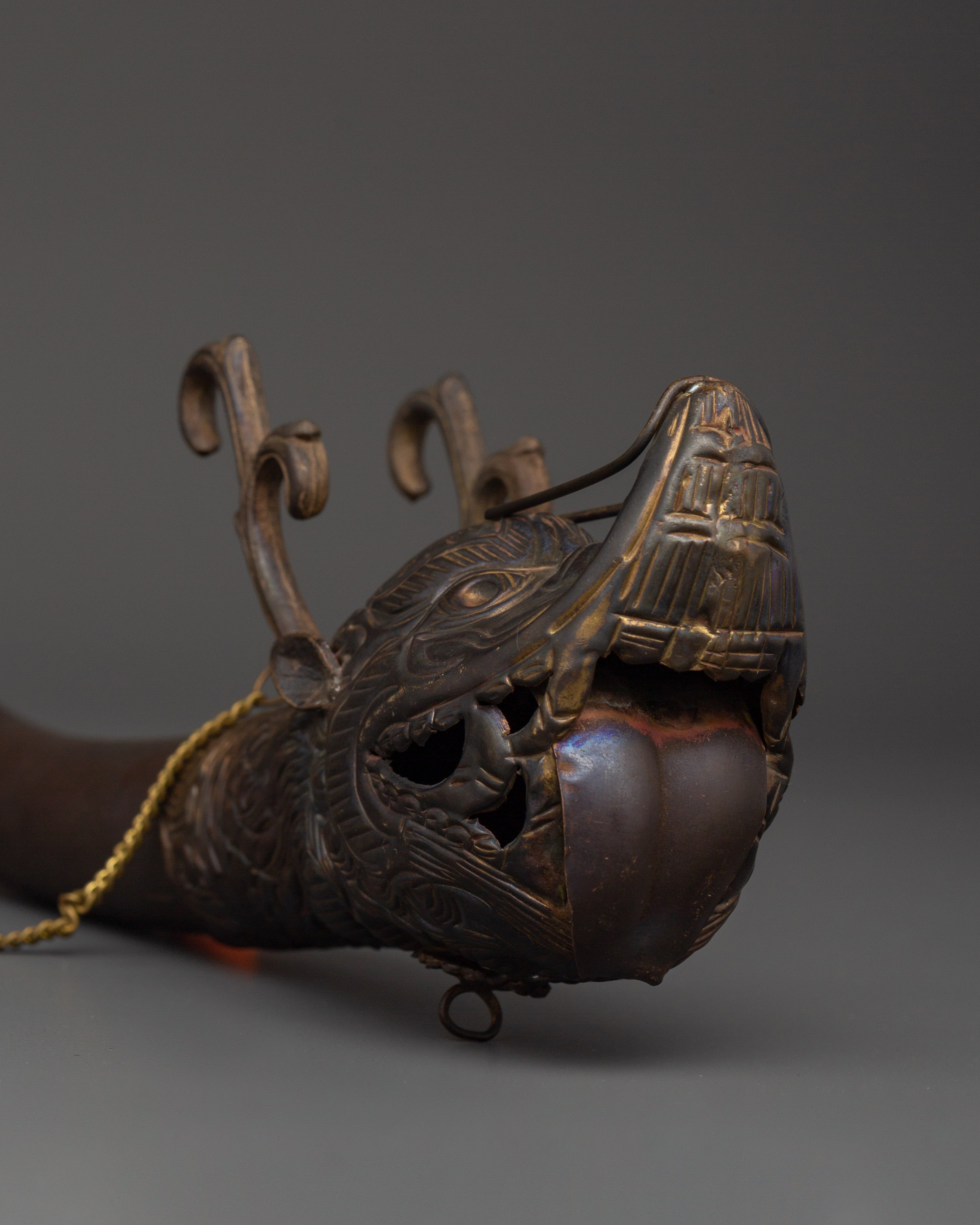 Antique-Finish Brass Kangling | Tantric Sound Tool