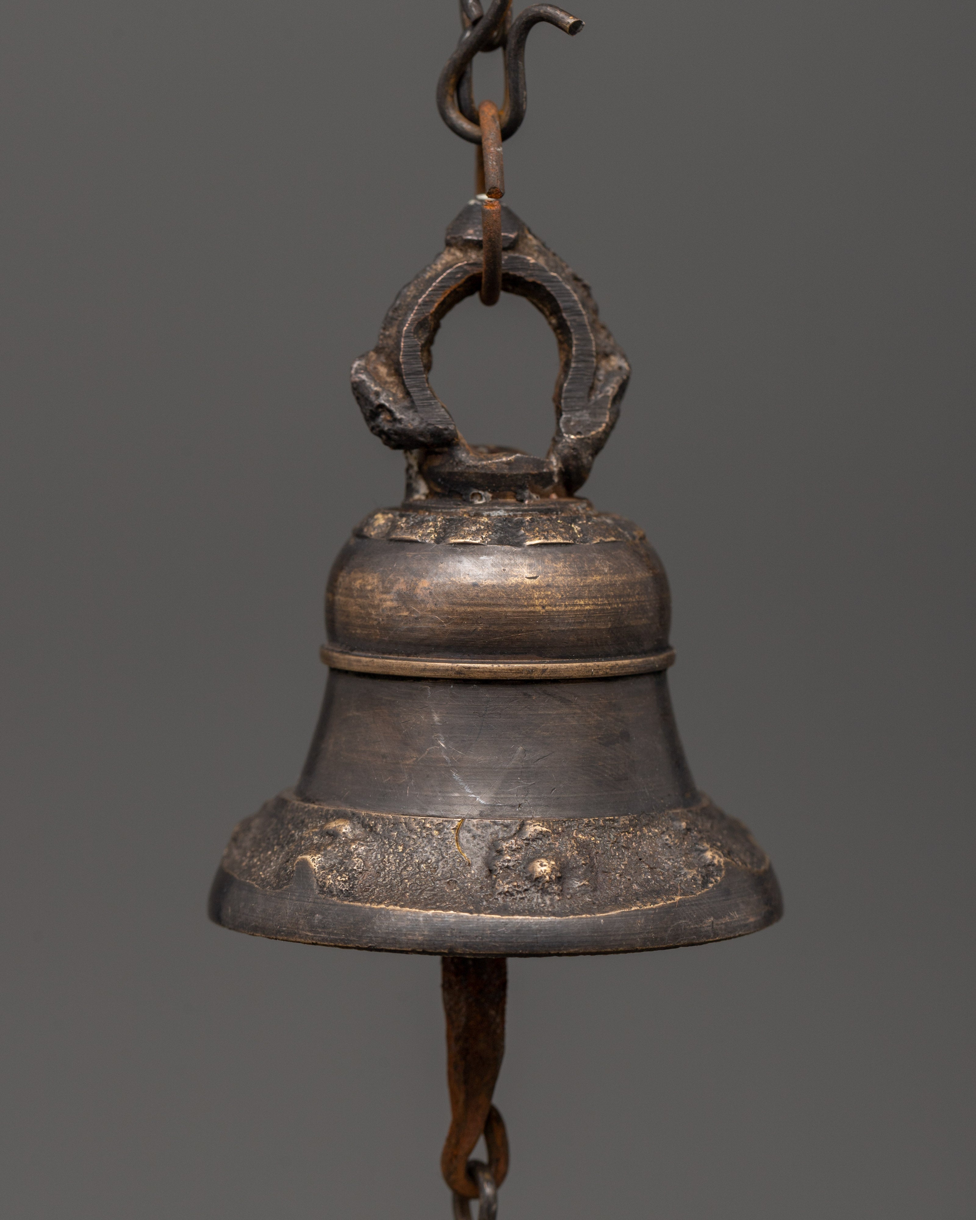 Bronze Hanging Bell for Ritual Use | Tibetan Meditation Bell