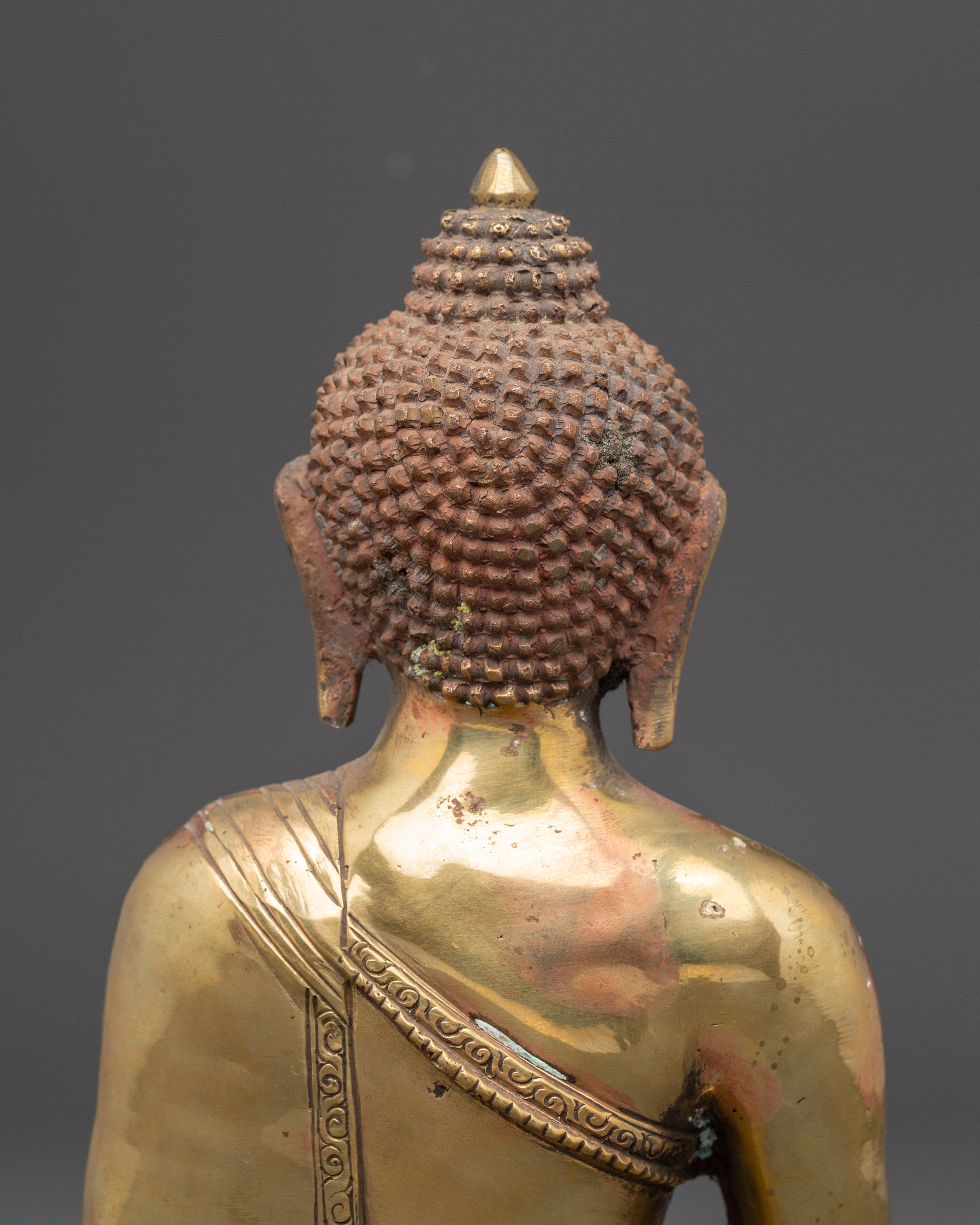 Gold Plated Amitabha Statue | Buddhist Deity Figurine