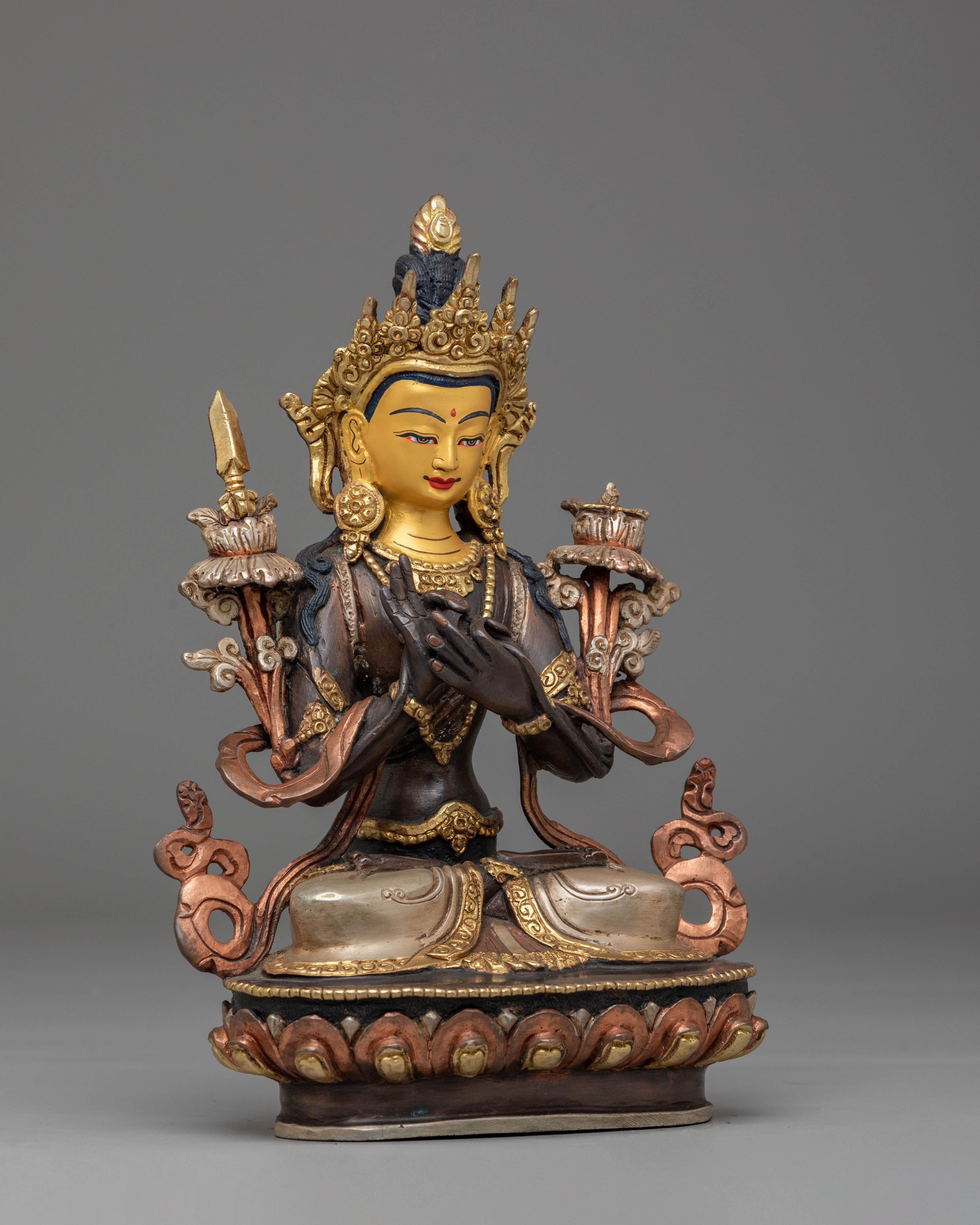 Tikshna Manjushri Statue : Bodhisattva of Power And Wisdom | Tibetan Art