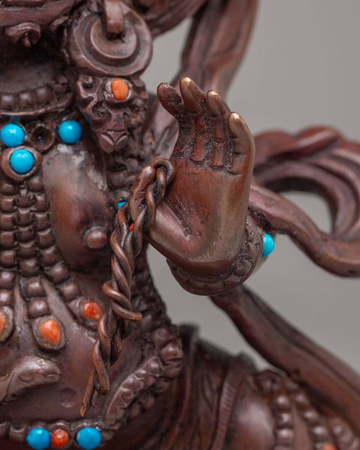Tibetan Vajrapani Deity Statue | Handcrafted Artwork for Spiritual Protection