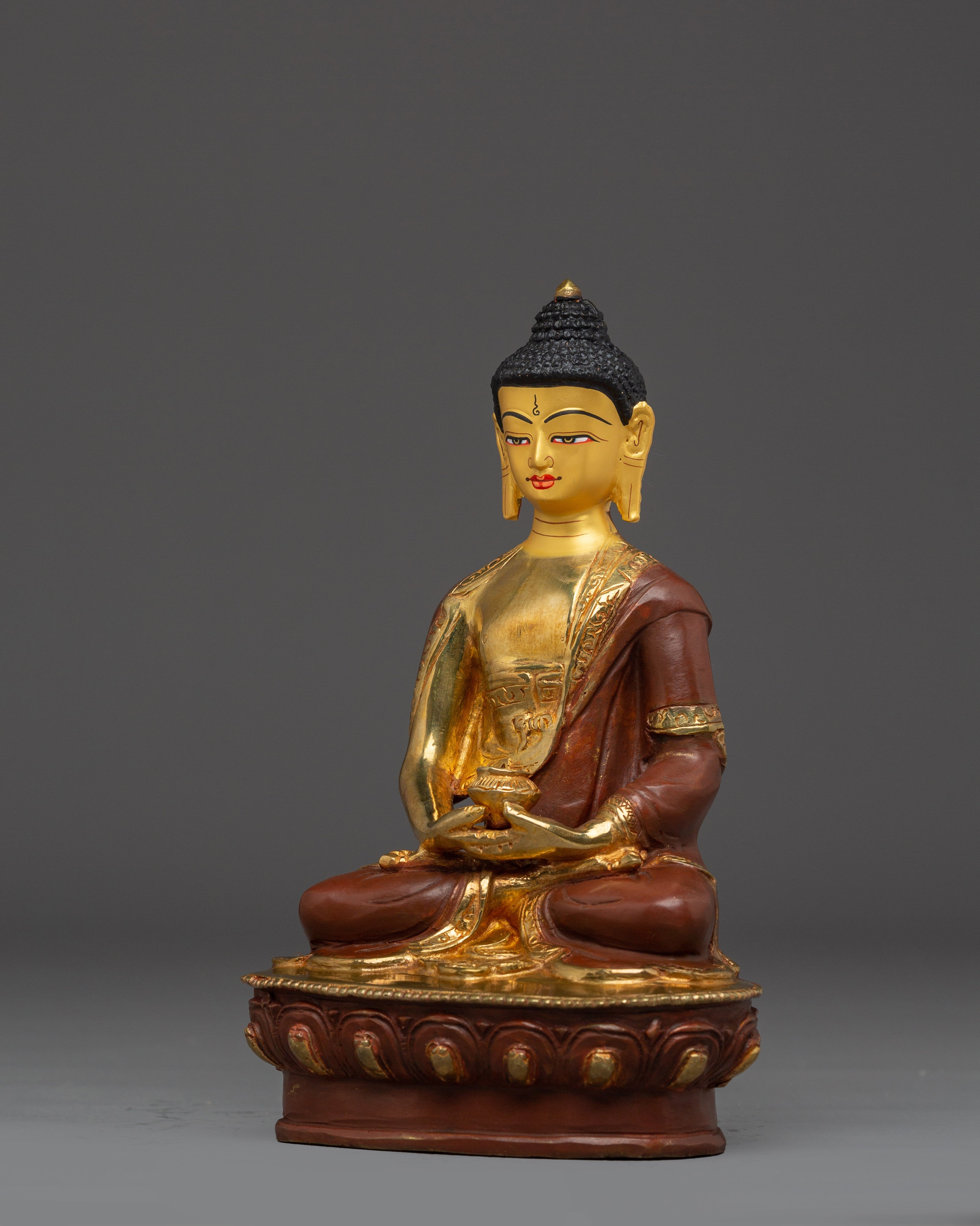 Nepalese Handcrafted Statue of Amitabha Buddha | Pure Land Buddha