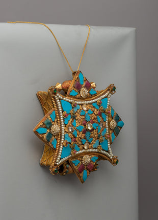Gold-Plated Tibetan Ghau Locket | Sacred Buddhist Prayer Amulet