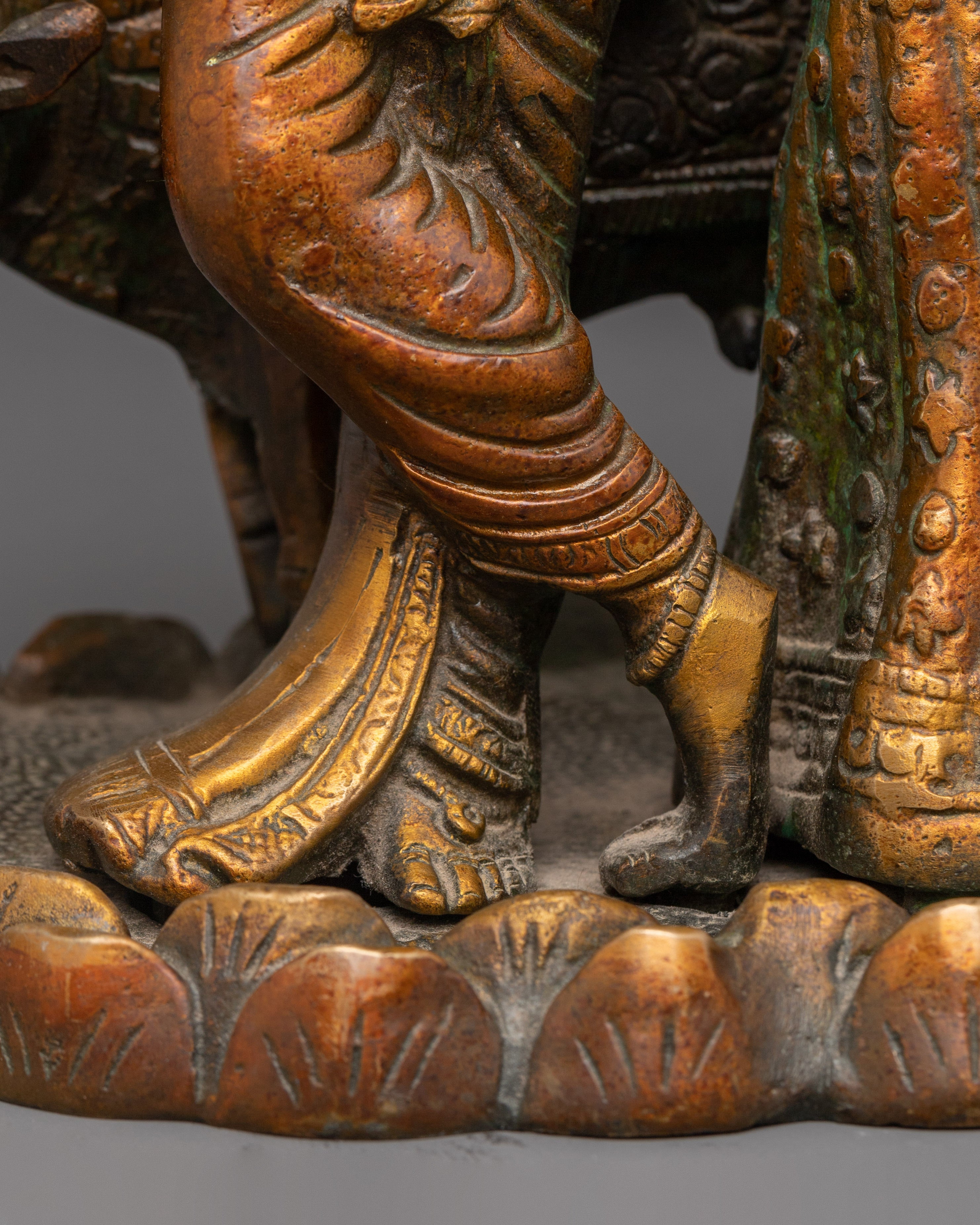 Statue of Radha and Krishna | Brass Radha Krishna Hindu Art