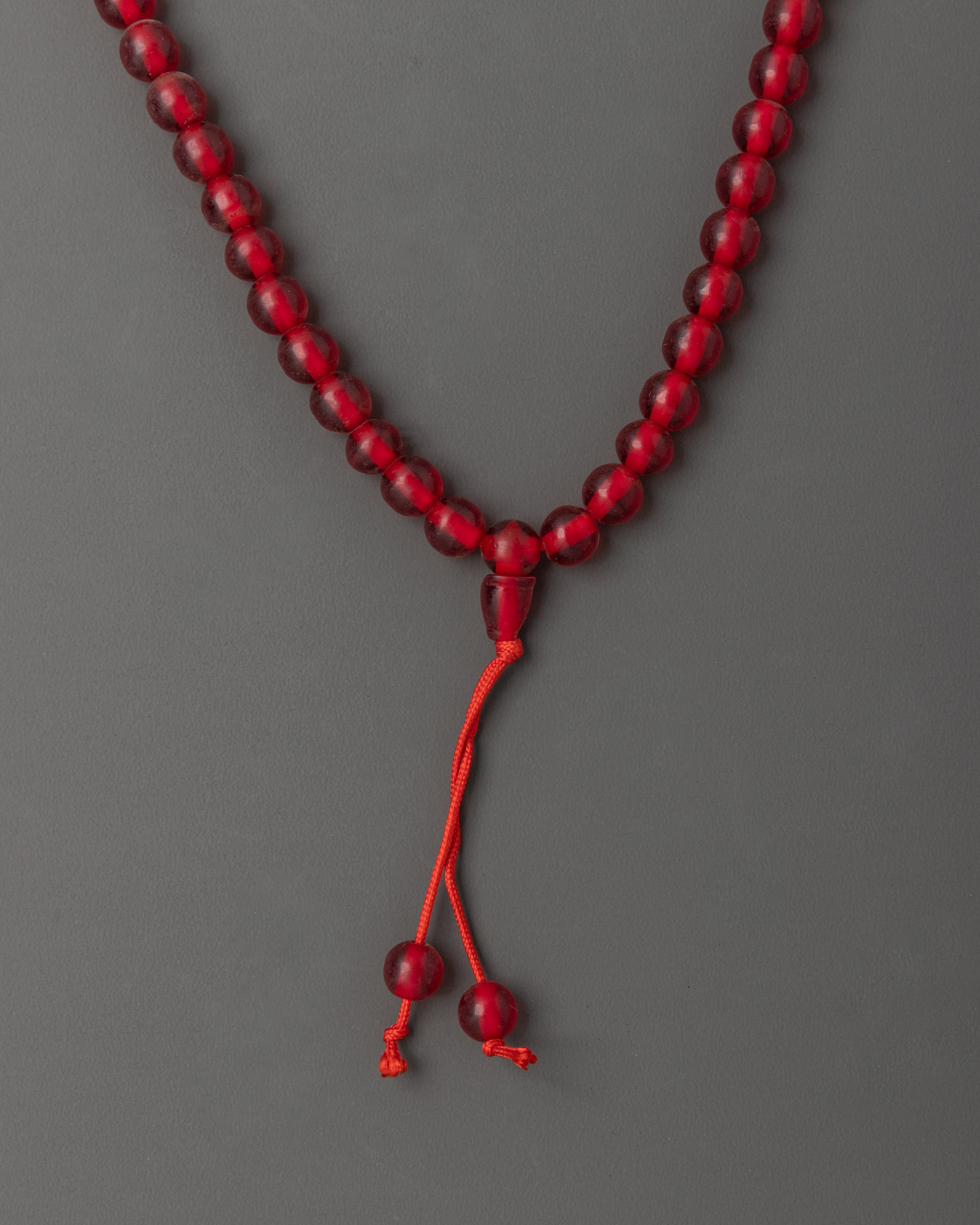 Artificial Ruby Mala for Meditation | Traditional Craft