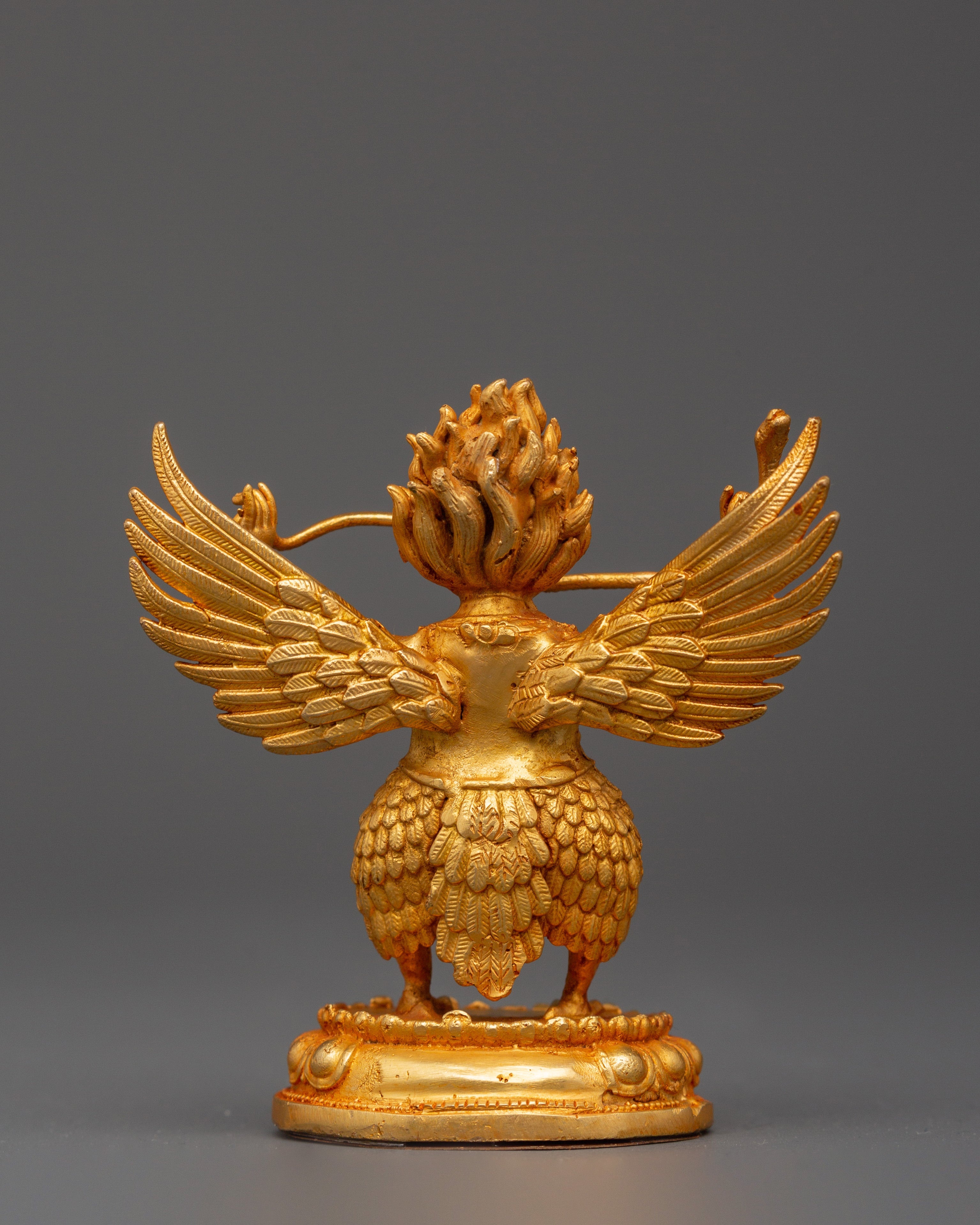 Garuda Tibetan Mythical Protector Deity Figurine - Decor for Protection & Sacred Energy