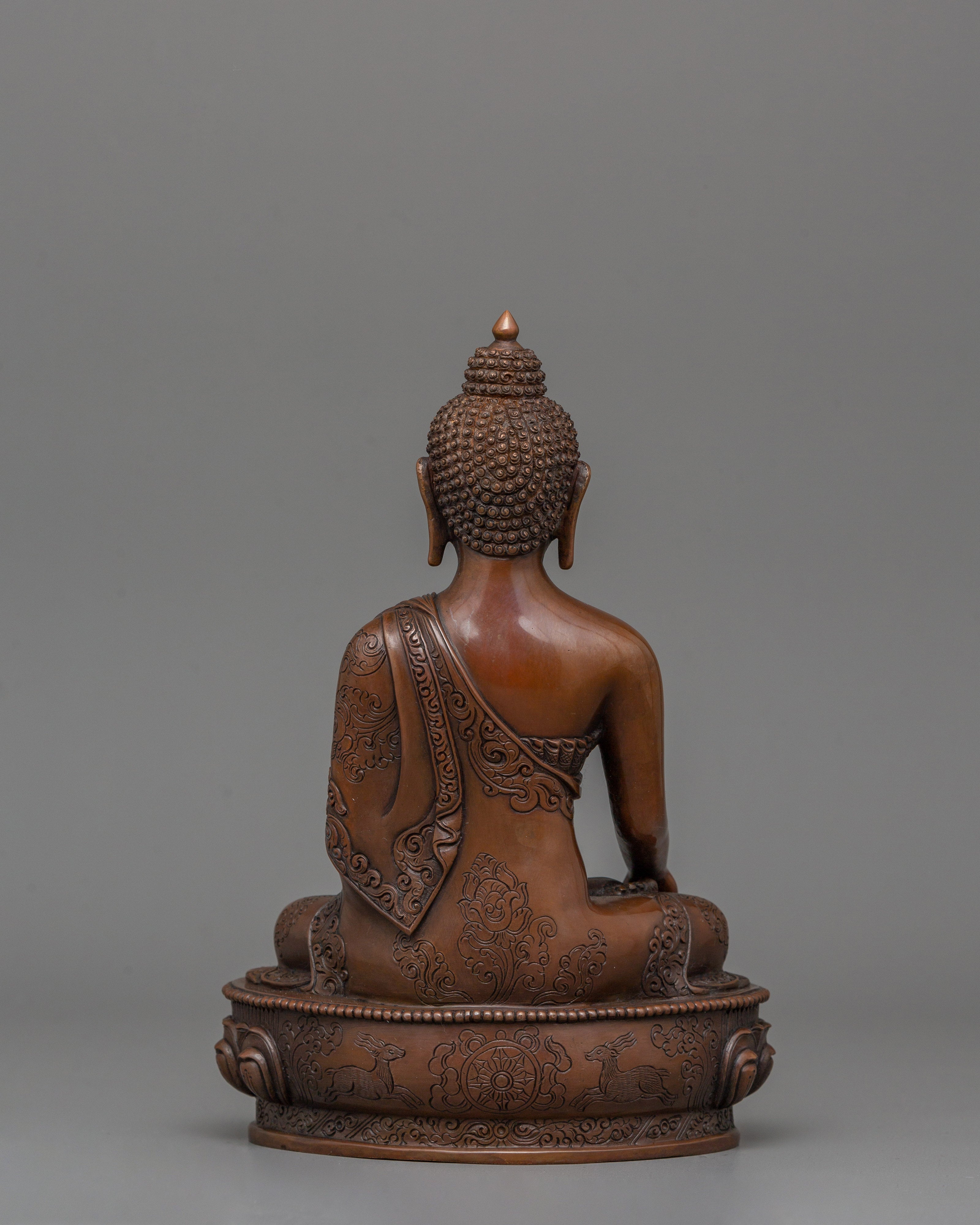 Enlightened Shakyamuni Buddha Sculpture | Buddhist Meditation Sculpture