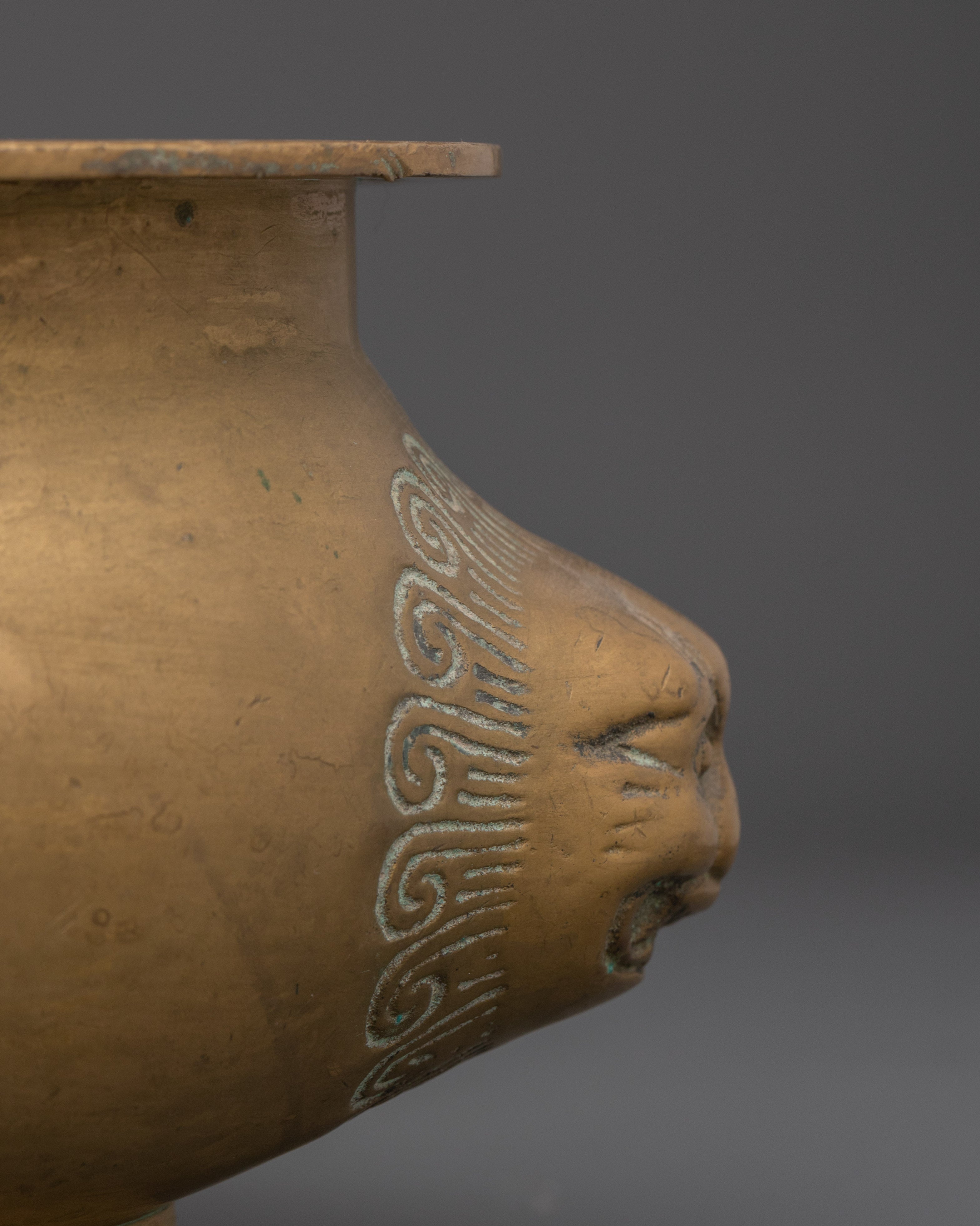 Bronze Offering Bowl | Tibetan Ritual Vessel