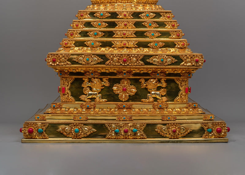 Tibetan Buddhist Enlightenment Stupa | Symbol of Enlightenment and Spiritual Devotion