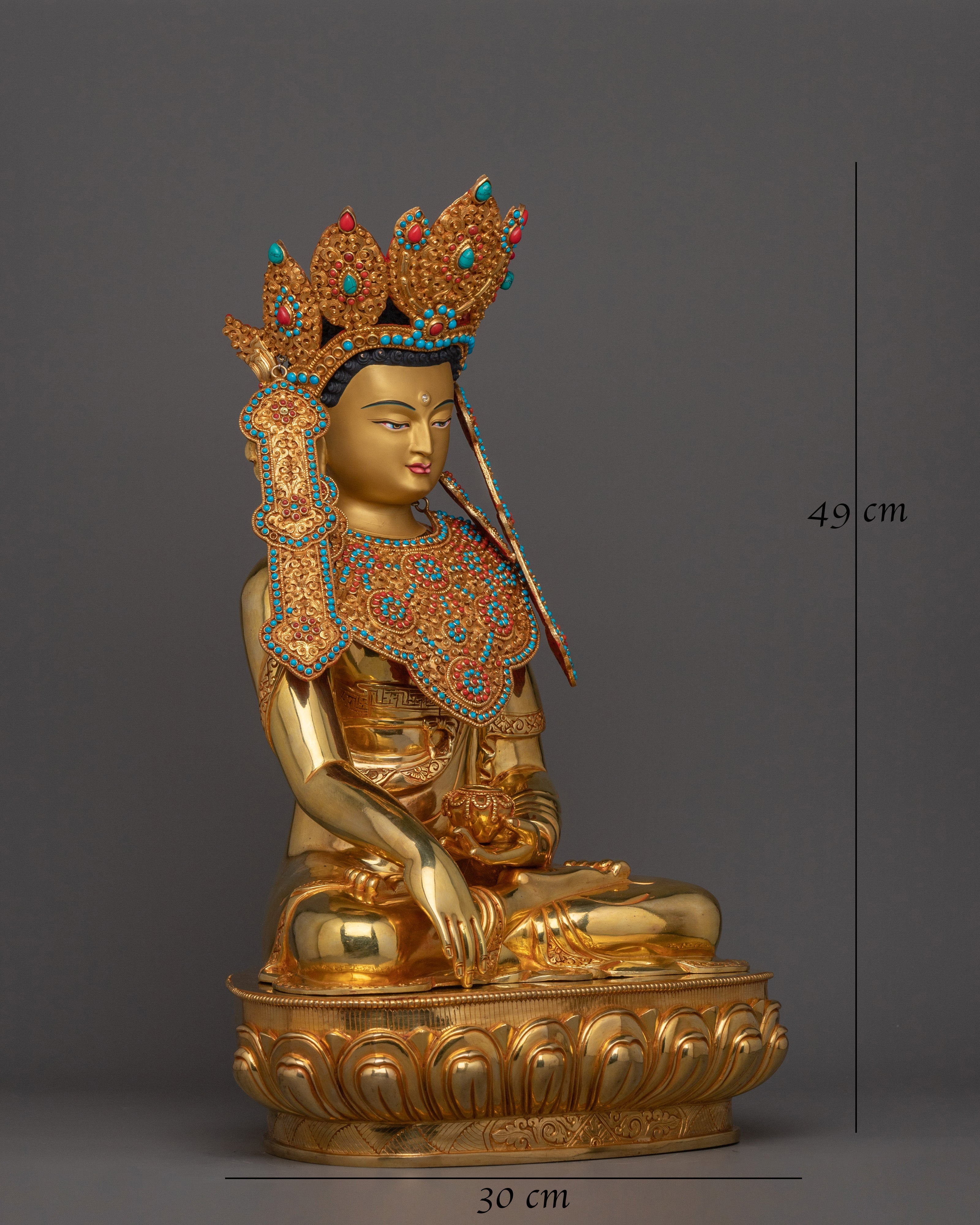 shakyamuni-buddha-crowned-statue
