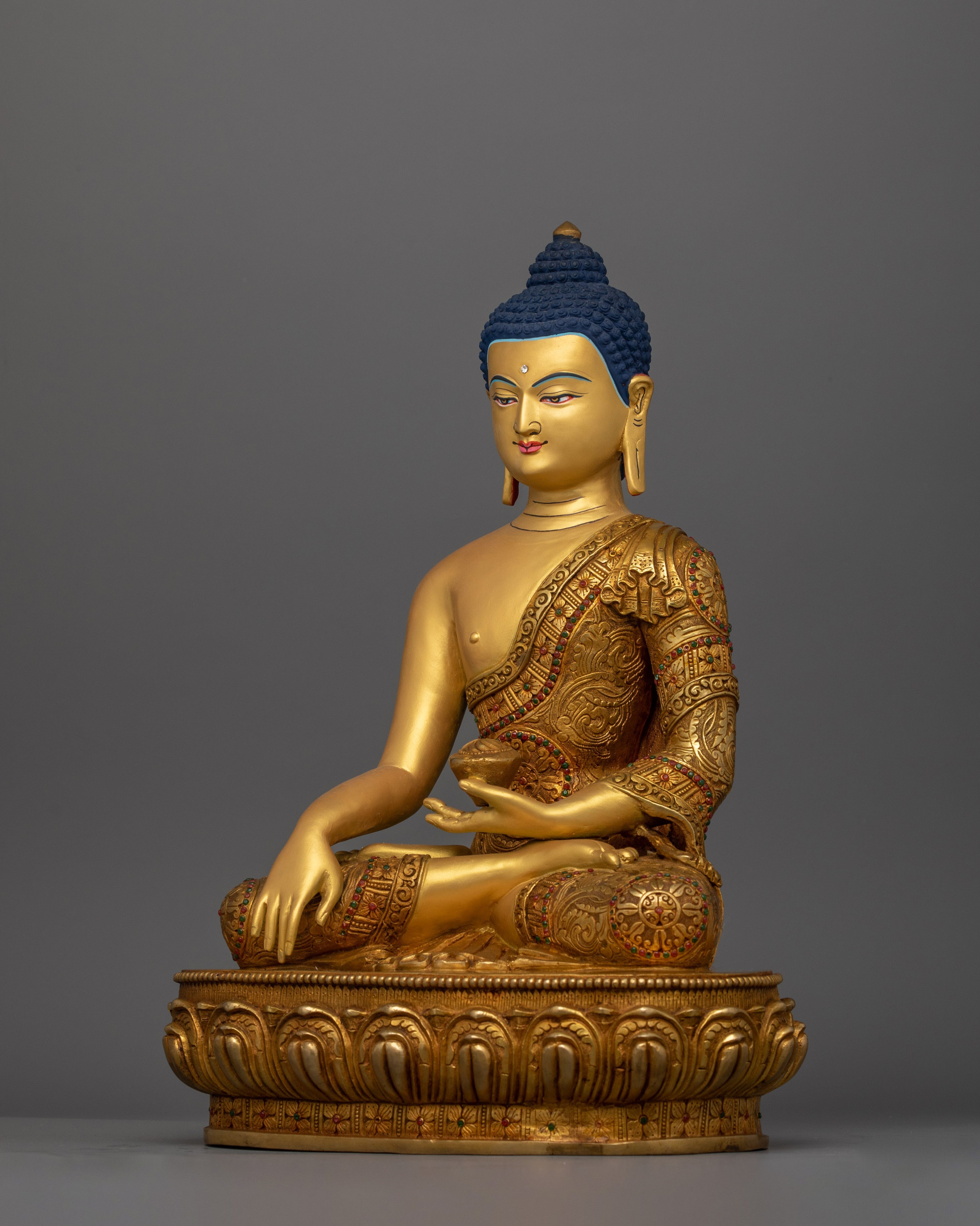 Lord Shakyamuni Buddha "Founder of Buddhism" Statue | Handmade Buddhist Altar Decor